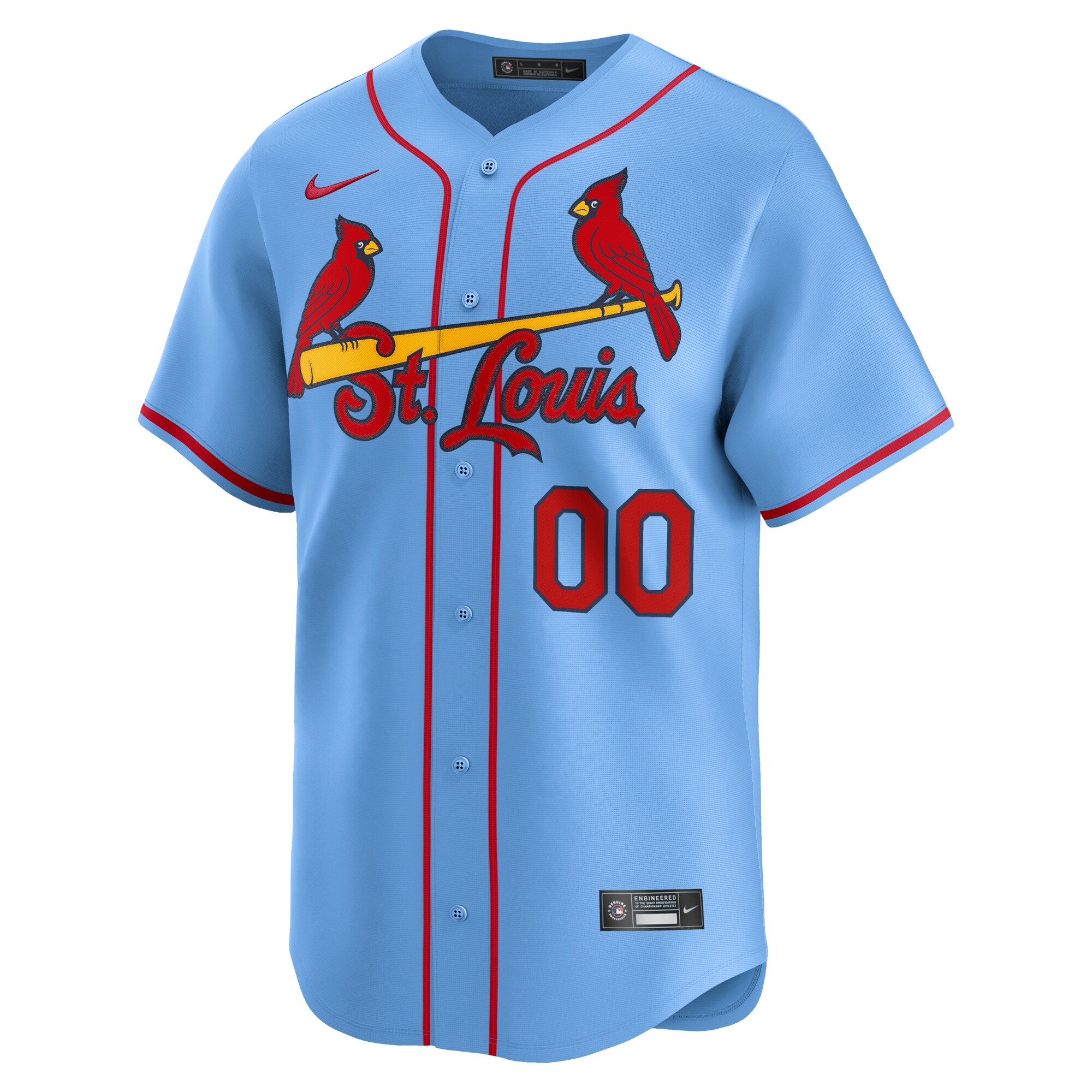 St. Louis Cardinals   Alternate Limited Custom Jersey\u00c2\u00a0\u00e2\u20ac\u201c Light Blue