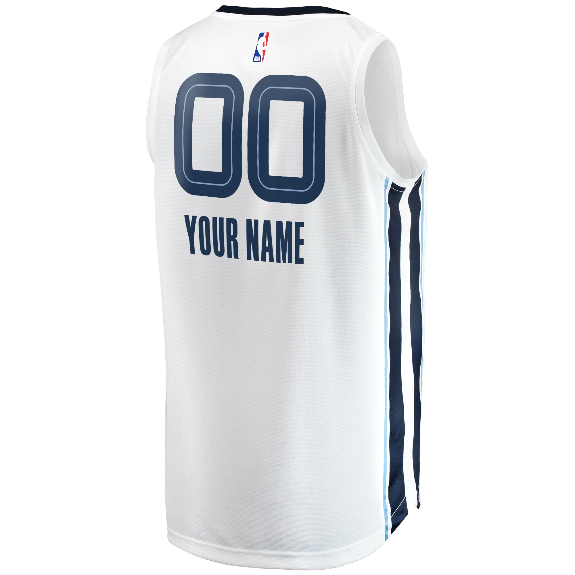 Memphis Grizzlies Fanatics Youth Fast Break Replica Custom Jersey - Association Edition - White