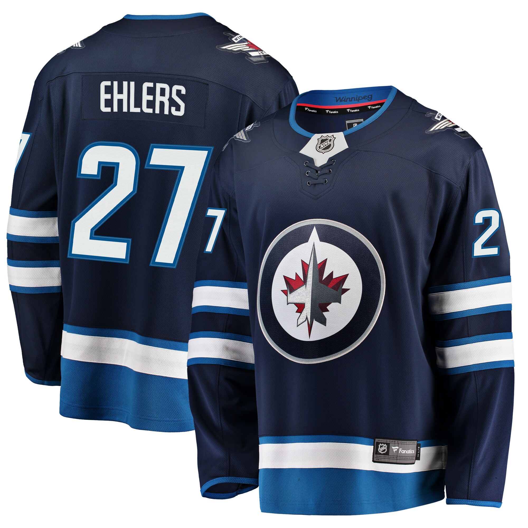 Nikolaj Ehlers Winnipeg Jets Fanatics Breakaway Replica Jersey - Navy