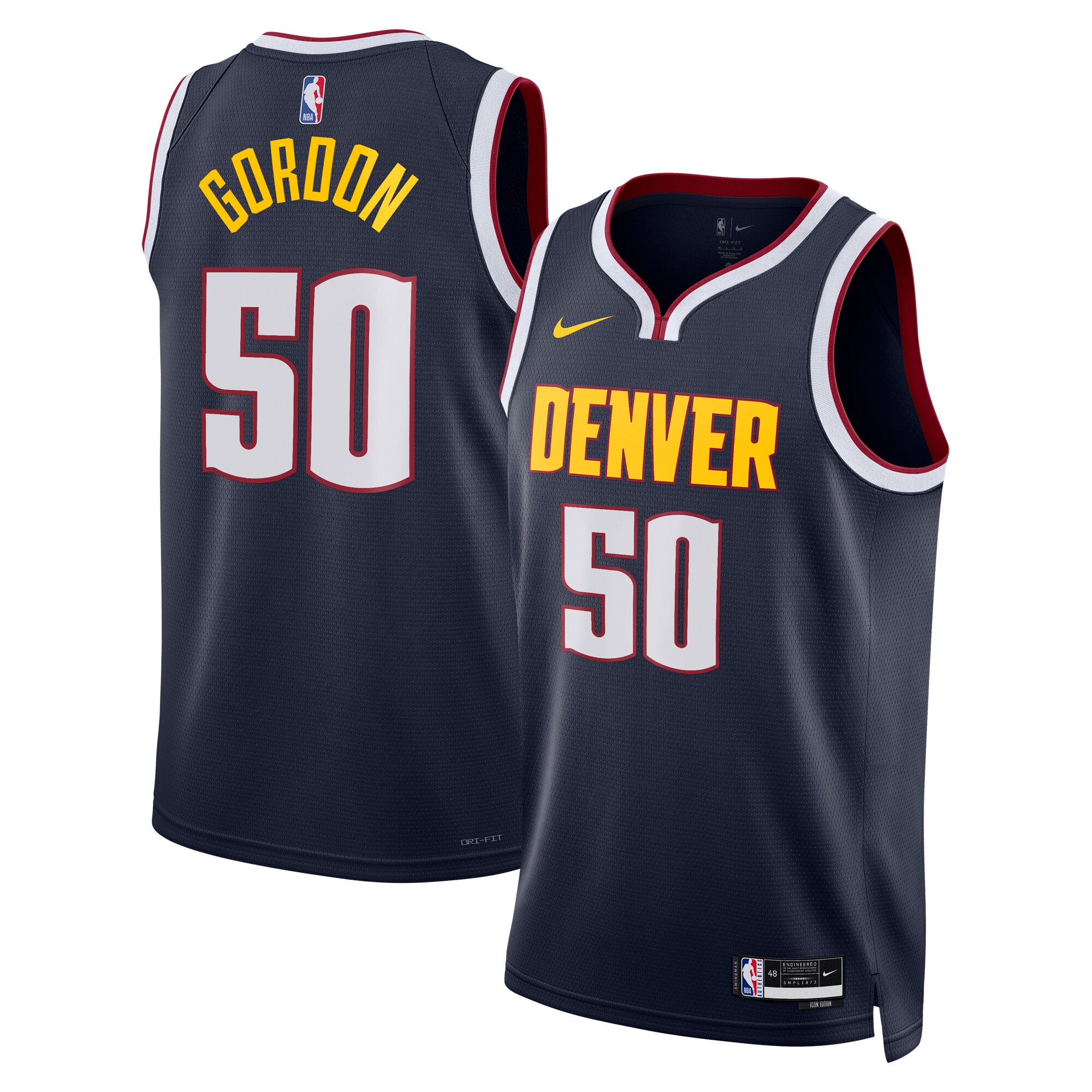 Aaron Gordon Denver Nuggets  Unisex Swingman Replica Jersey - Icon Edition - Navy