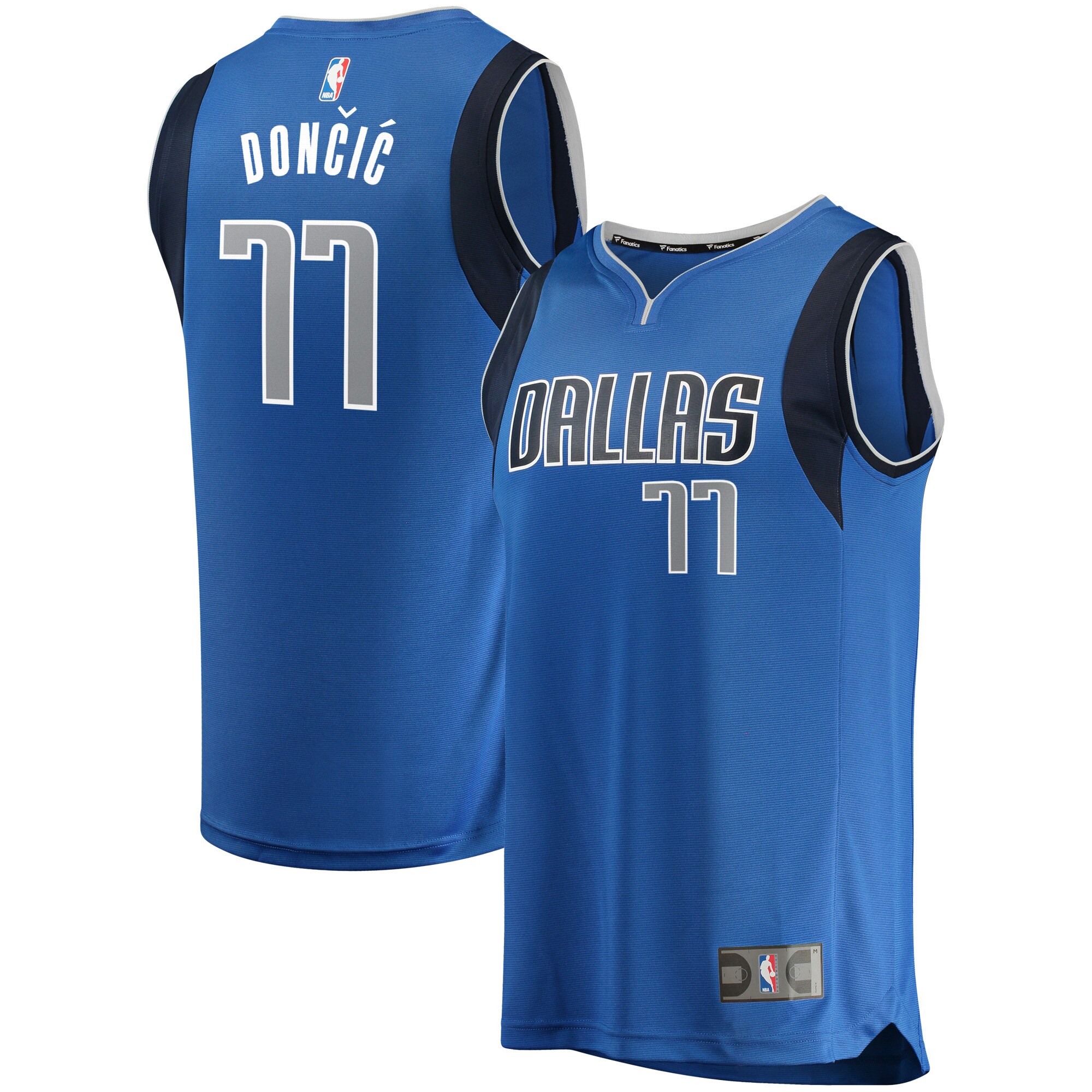 Luka Doncic Dallas Mavericks Fanatics Fast Break Replica Jersey Blue - Icon Edition