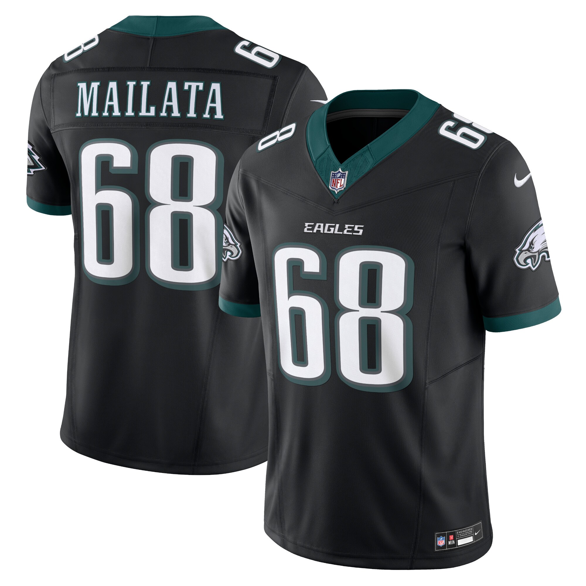 Jordan Mailata Philadelphia Eagles  Alternate Vapor F.U.S.E. Limited Jersey - Black