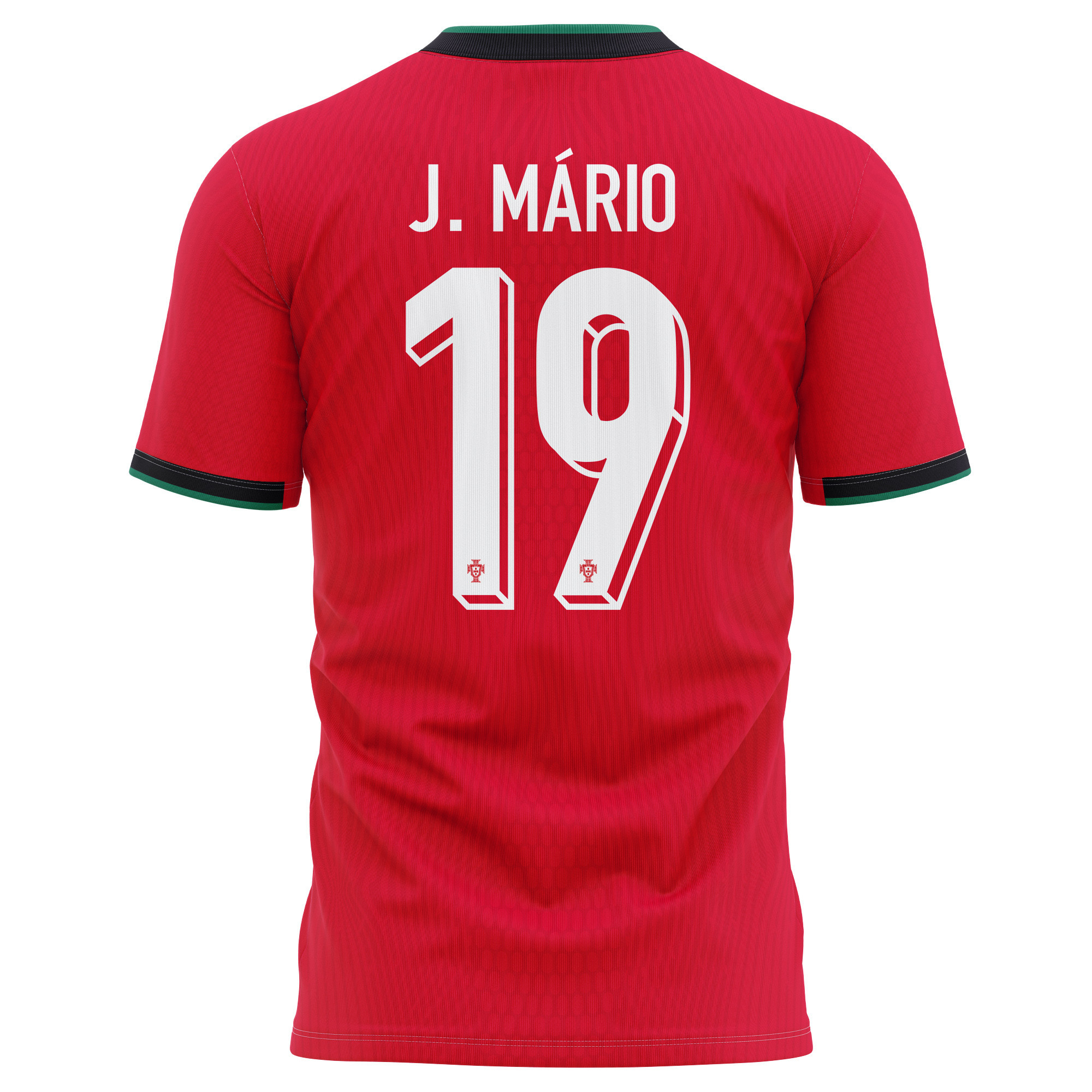 João Mário 19 Portugal National Team 2024/25 Home Kits AOP T-shirt - Red