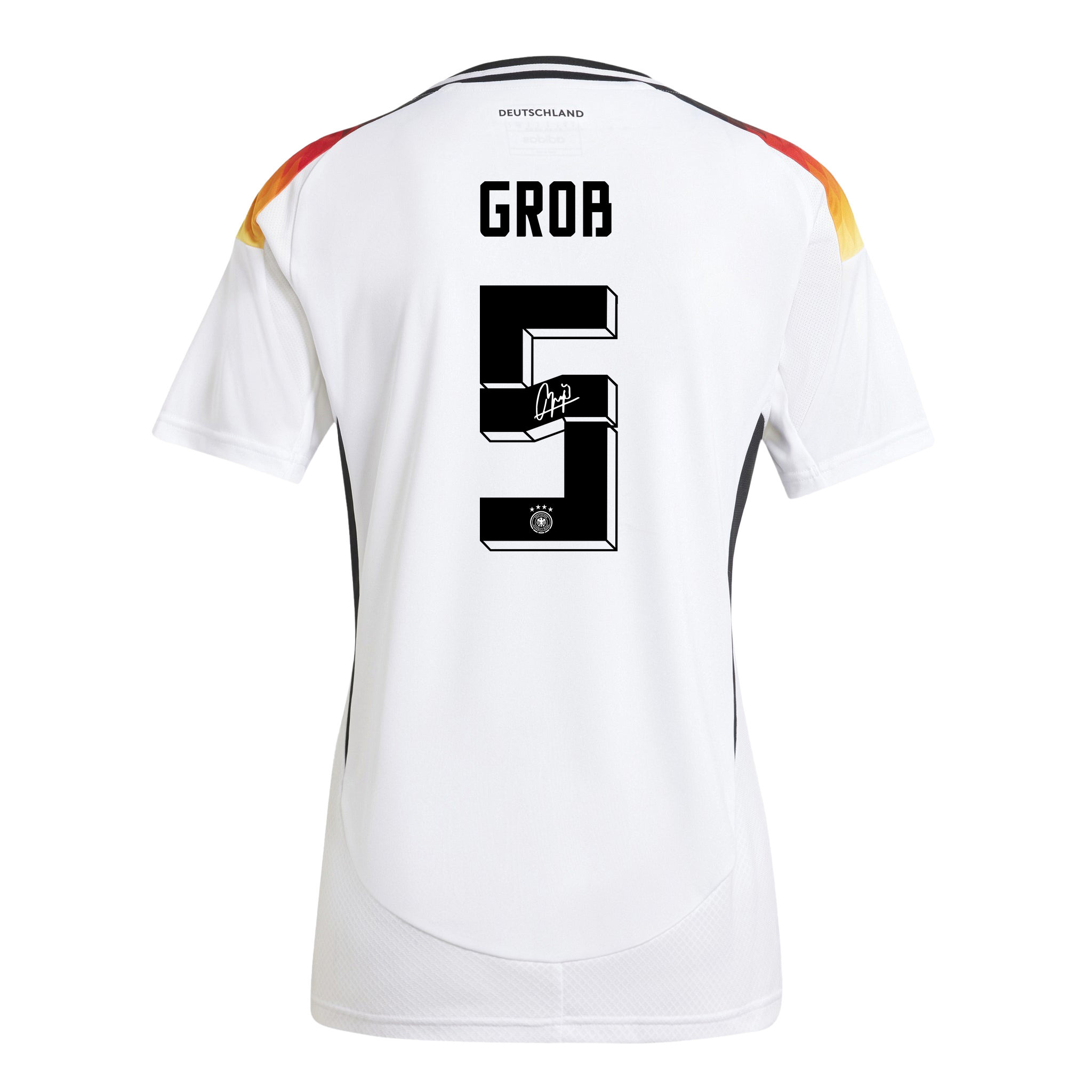 Pascal Groß 5 Signed Germany National Team 2024/25 Home Jersey Autographed - Women