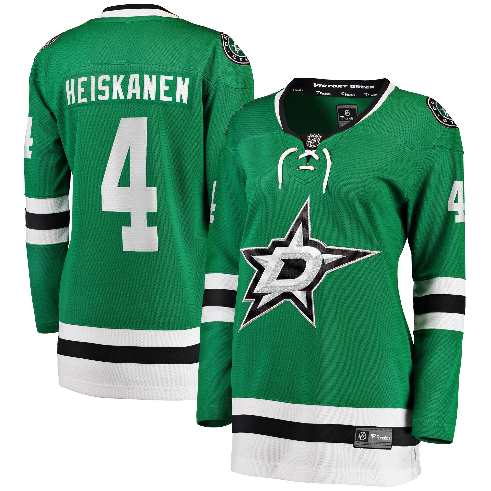Miro Heiskanen Dallas Stars Fanatics Women's Home Breakaway Player Jersey - Kelly Green