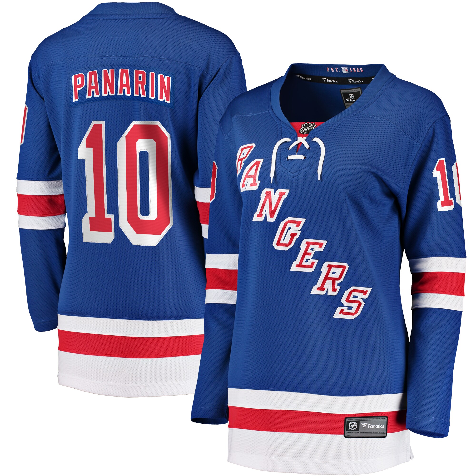 Artemi Panarin New York Rangers Fanatics Women's Home Breakaway Player Jersey - Blue