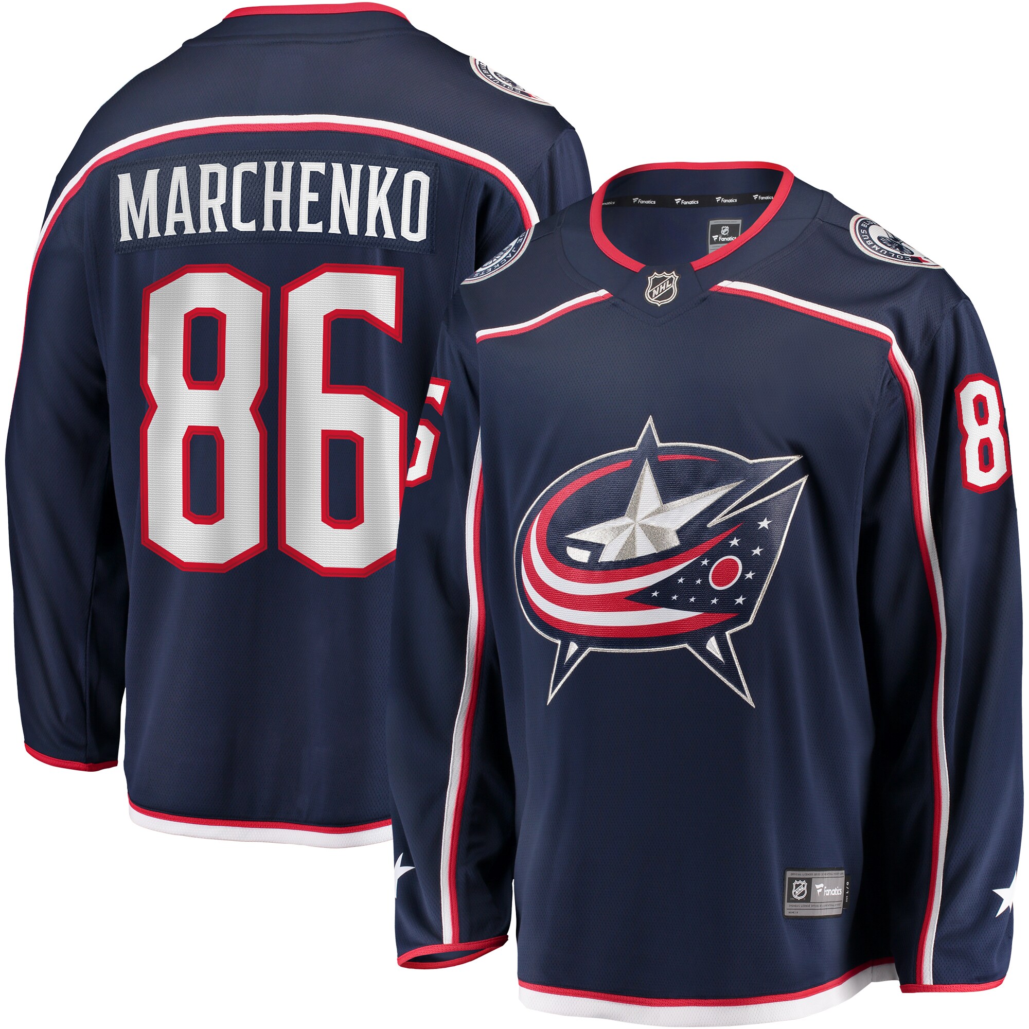 Kirill Marchenko Columbus Blue Jackets Fanatics Home Breakaway Jersey - Navy