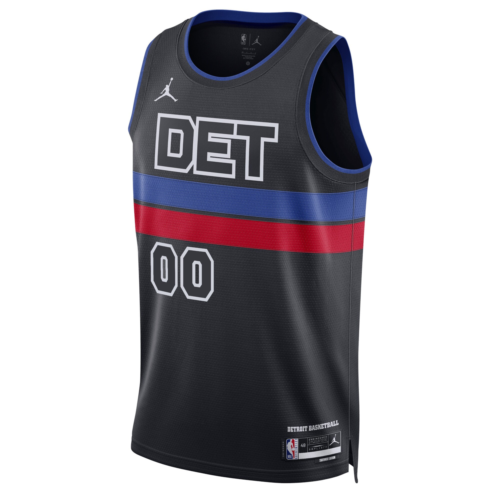 Detroit Pistons Jordan Brand Unisex 2022\/23 Swingman Custom Jersey - Statement Edition - Blue