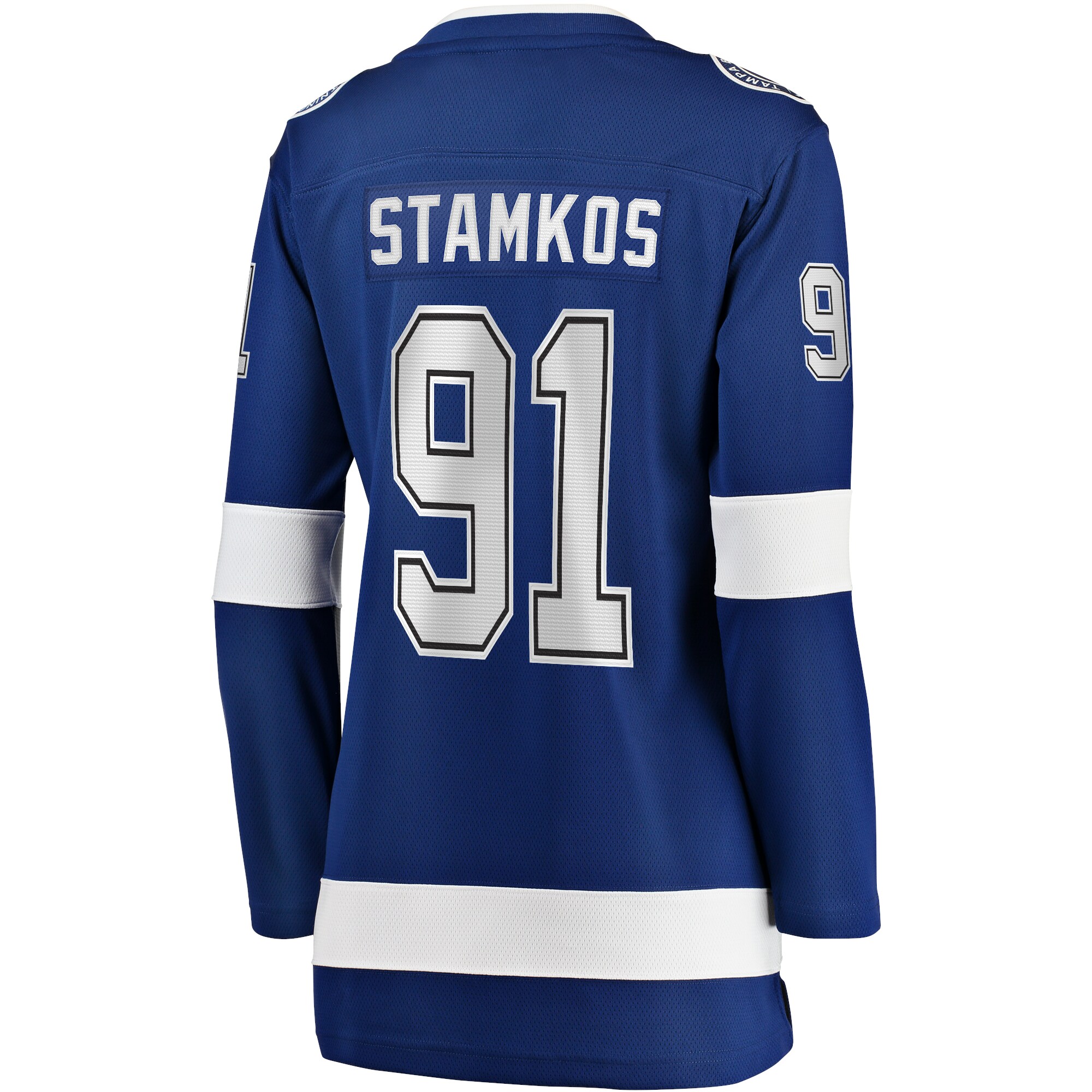 Steven Stamkos Tampa Bay Lightning Fanatics Women's Captain Patch Home Breakaway Player Jersey - Blue