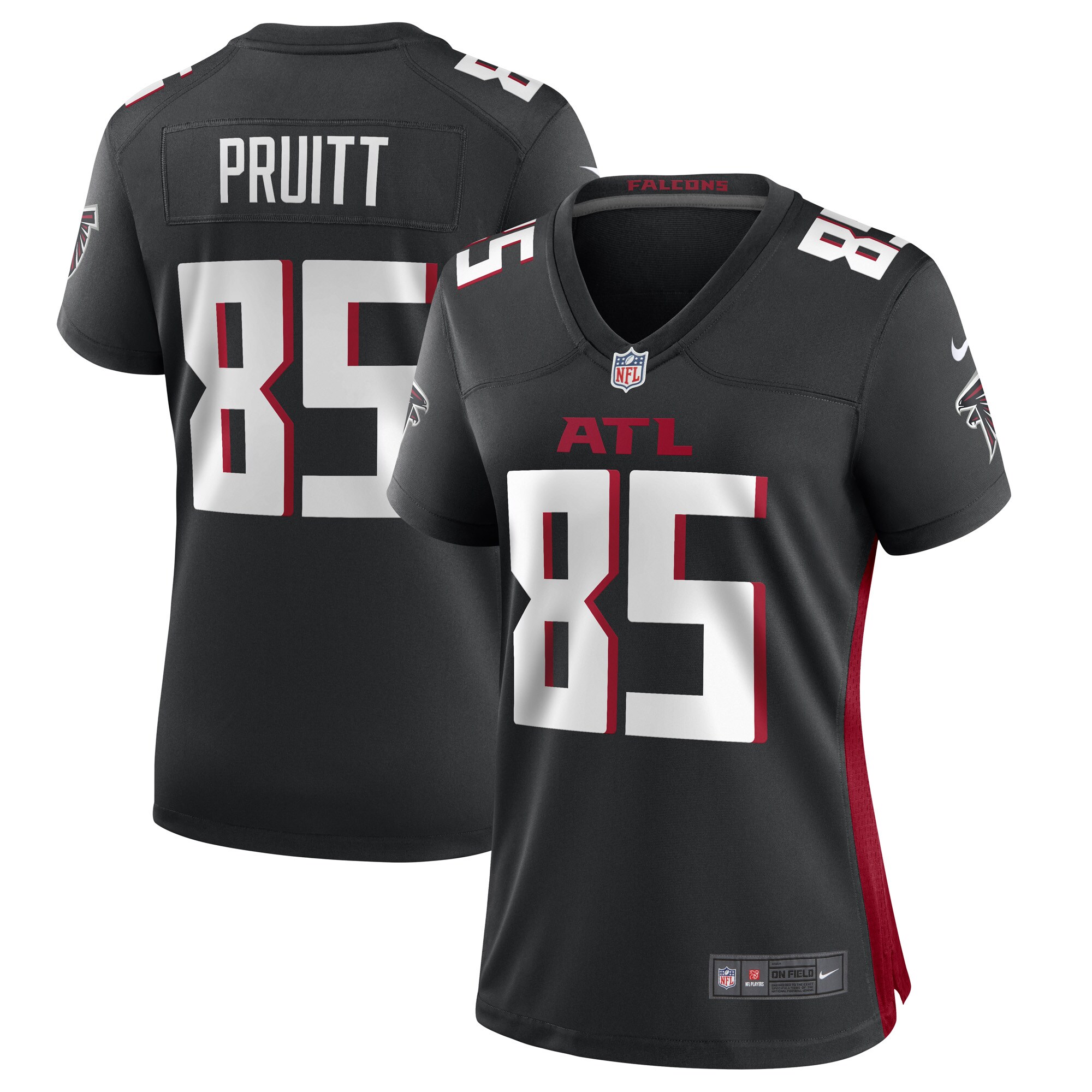 MyCole Pruitt Atlanta Falcons  Women's Game Player Jersey - Black