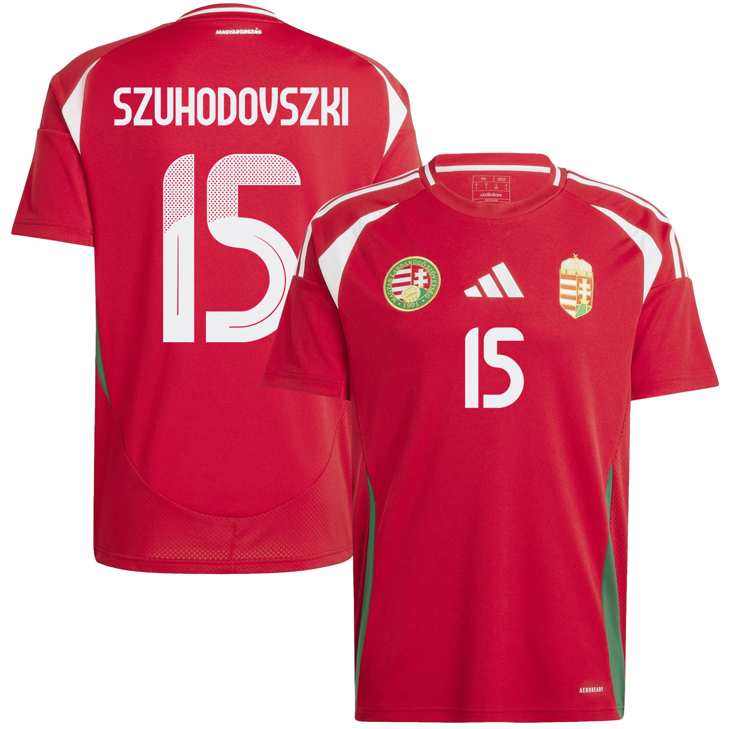 Soma Szuhodovszki 15 Hungary National Team 2024/25 Home Men Jersey - Red