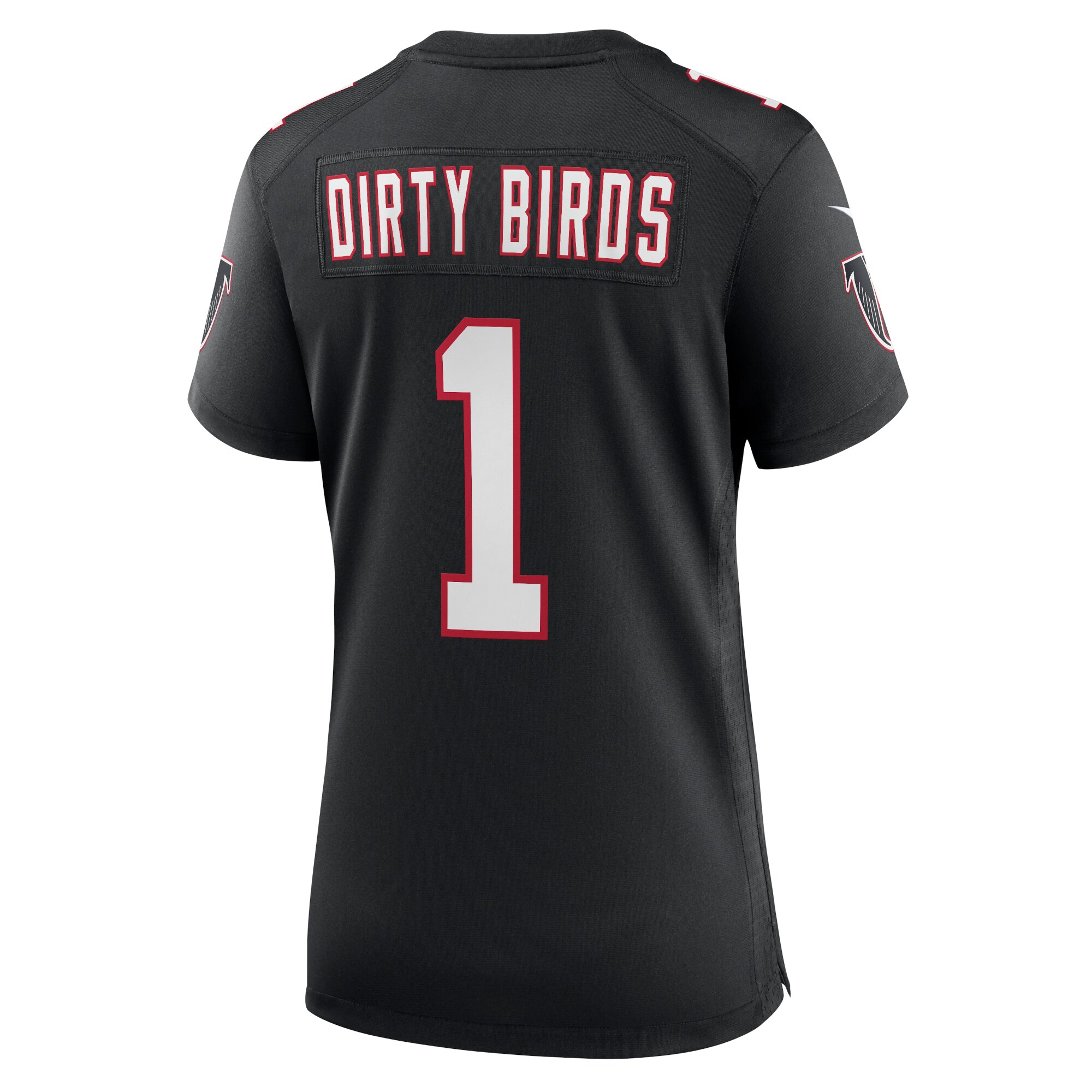 Dirty Birds Atlanta Falcons  Women's Throwback Game Jersey - Black