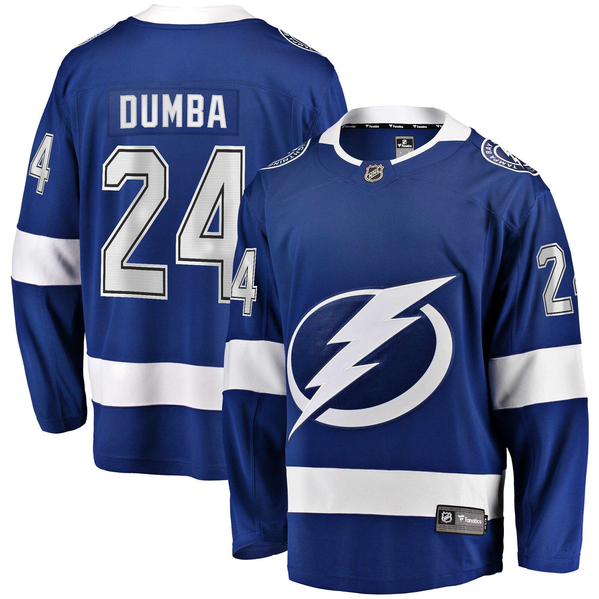 Matt Dumba Tampa Bay Lightning Fanatics Home Premier\u00c2\u00a0Breakaway Player Jersey - Blue