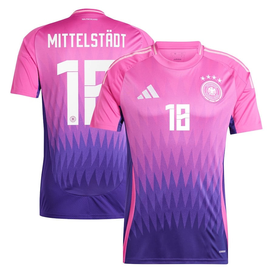 Maximilian Mittelstädt 18 Germany National Team 2024 Away Men Jersey - Pink