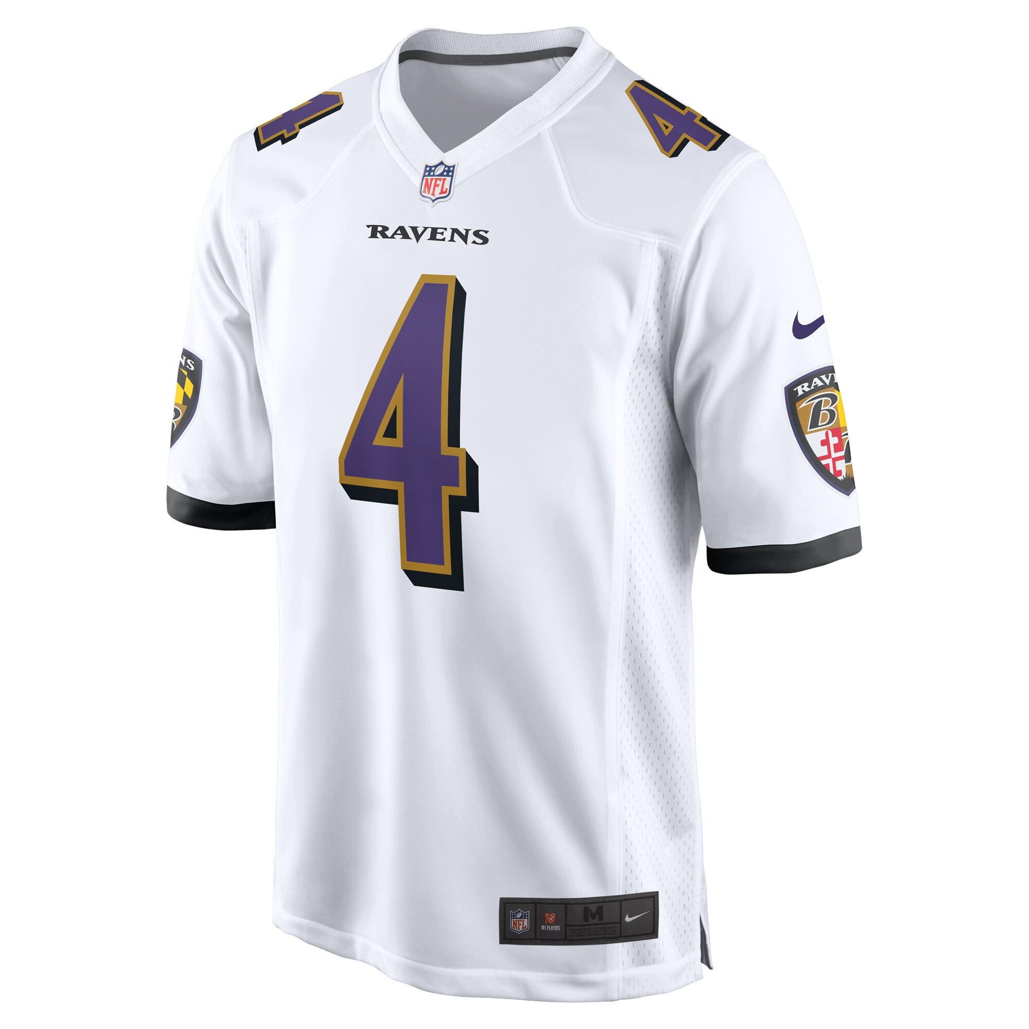 Zay Flowers Baltimore Ravens   Game Jersey -  White
