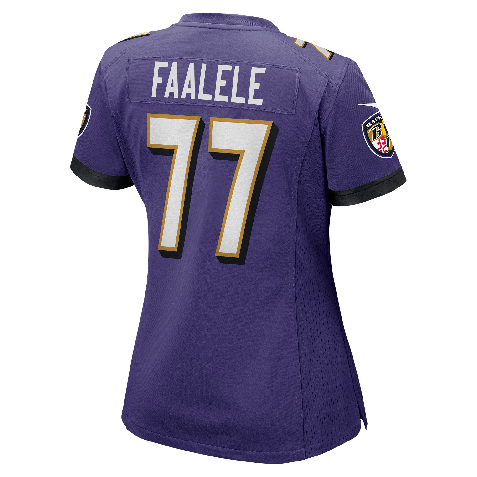 Daniel Faalele Baltimore Ravens  Women's Player Game Jersey - Purple