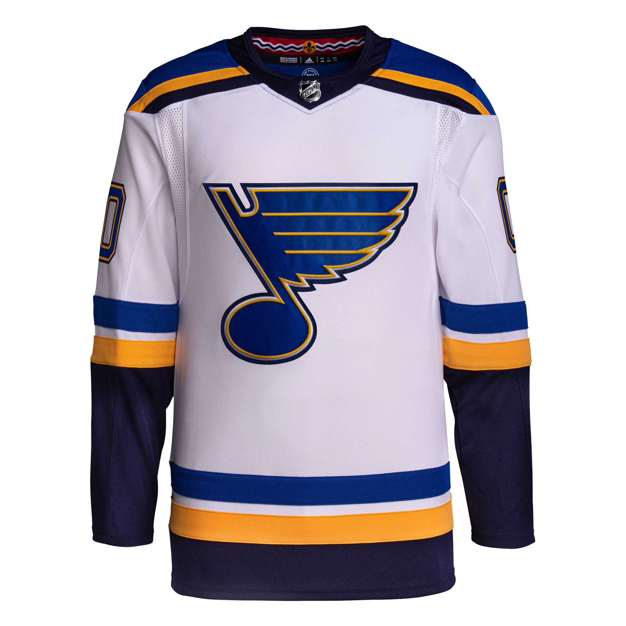 St. Louis Blues adidas  Away  Primegreen Authentic Custom Jersey - White