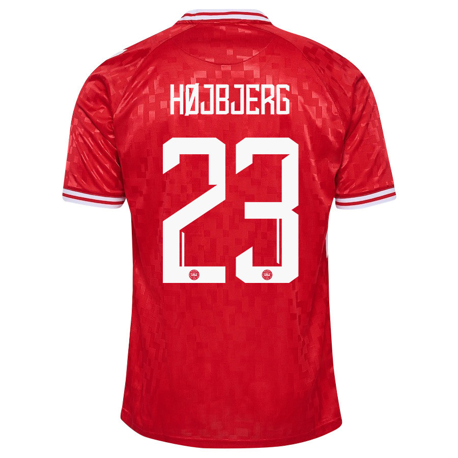 Pierre-Emile Højbjerg 23 Denmark National Team 2024/25 Home Men Jersey - Red