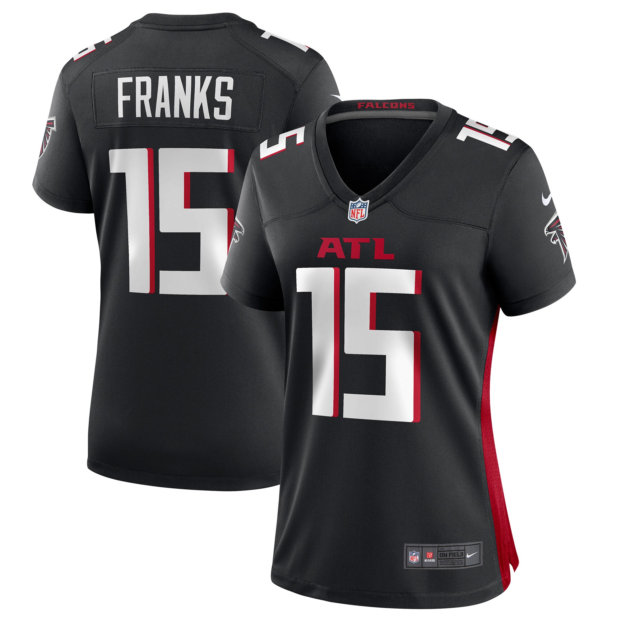 Feleipe Franks Atlanta Falcons  Women's Game Jersey - Black