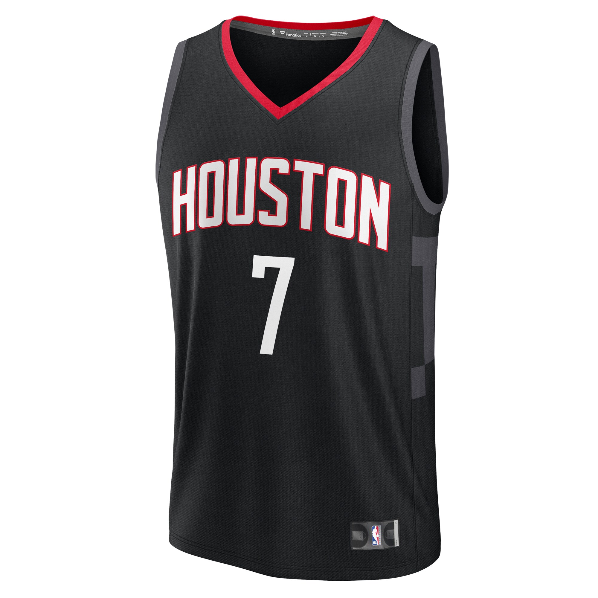 Cam Whitmore Houston Rockets Fanatics Fast Break Replica Player Jersey - Statement Edition - Black