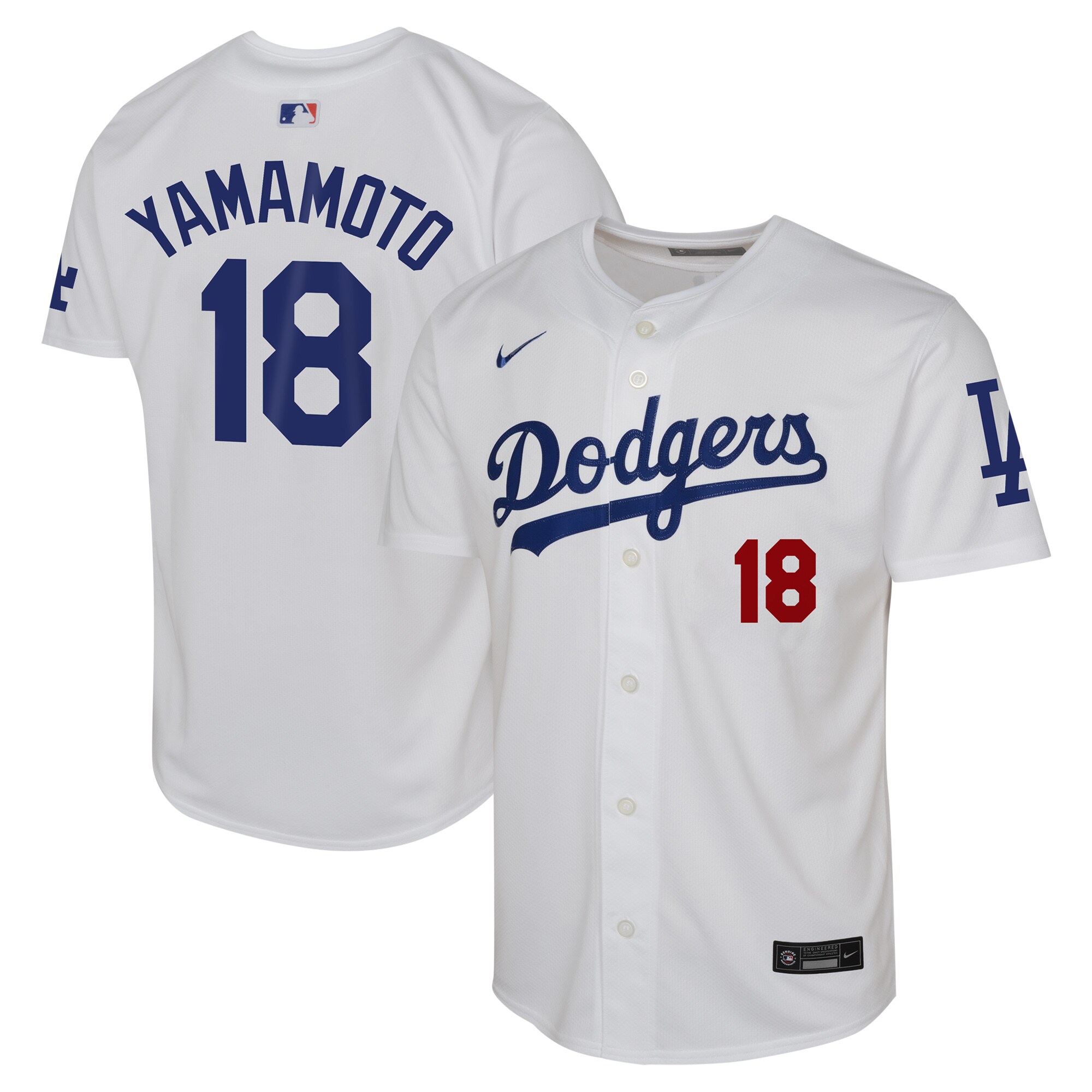 Yoshinobu Yamamoto Los Angeles Dodgers  Youth Home Limited Player Jersey - White
