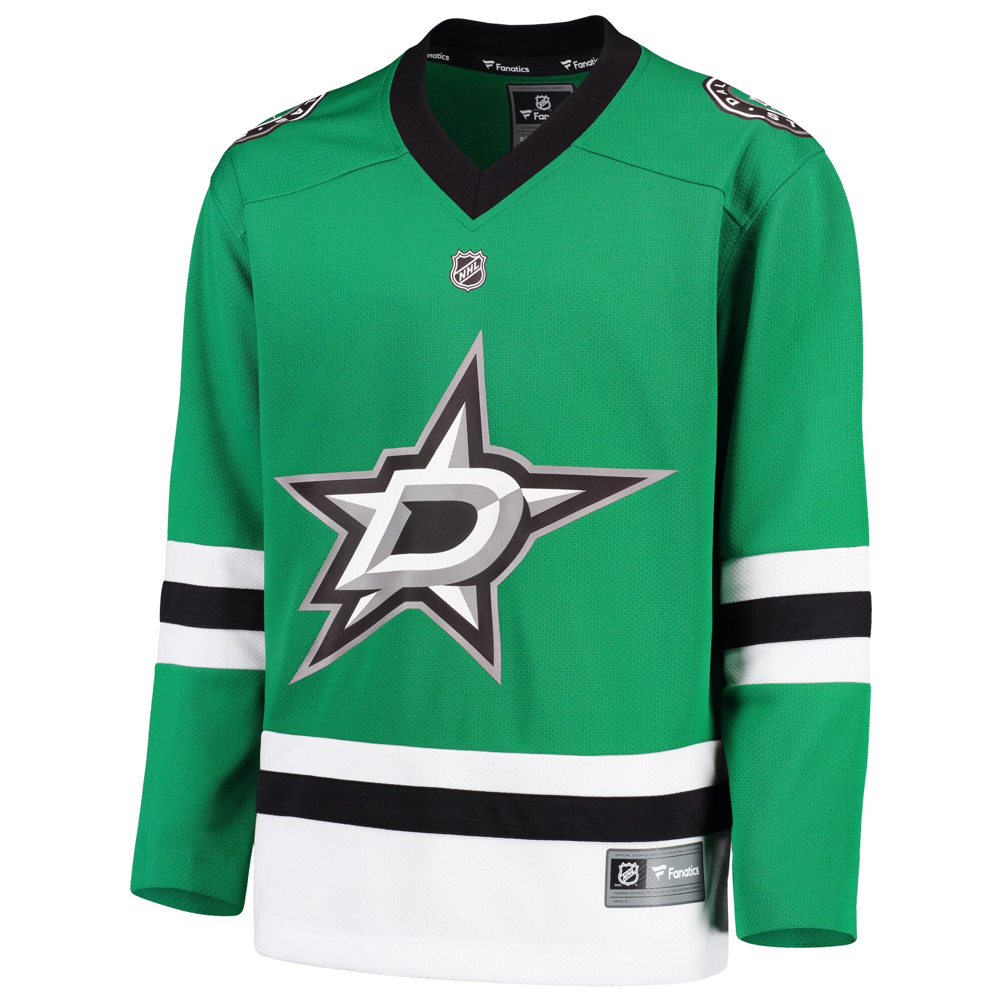 Dallas Stars Fanatics Youth Home Replica Blank Jersey - Green