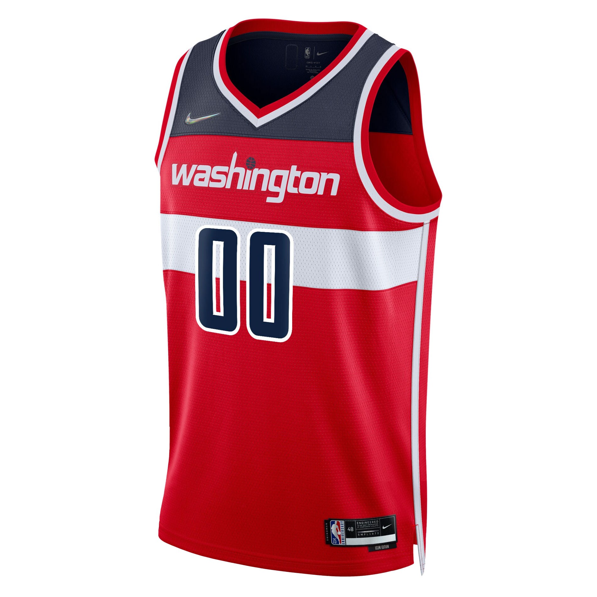 Washington Wizards  2021\/22 Diamond Swingman Custom Jersey - Icon Edition - Red