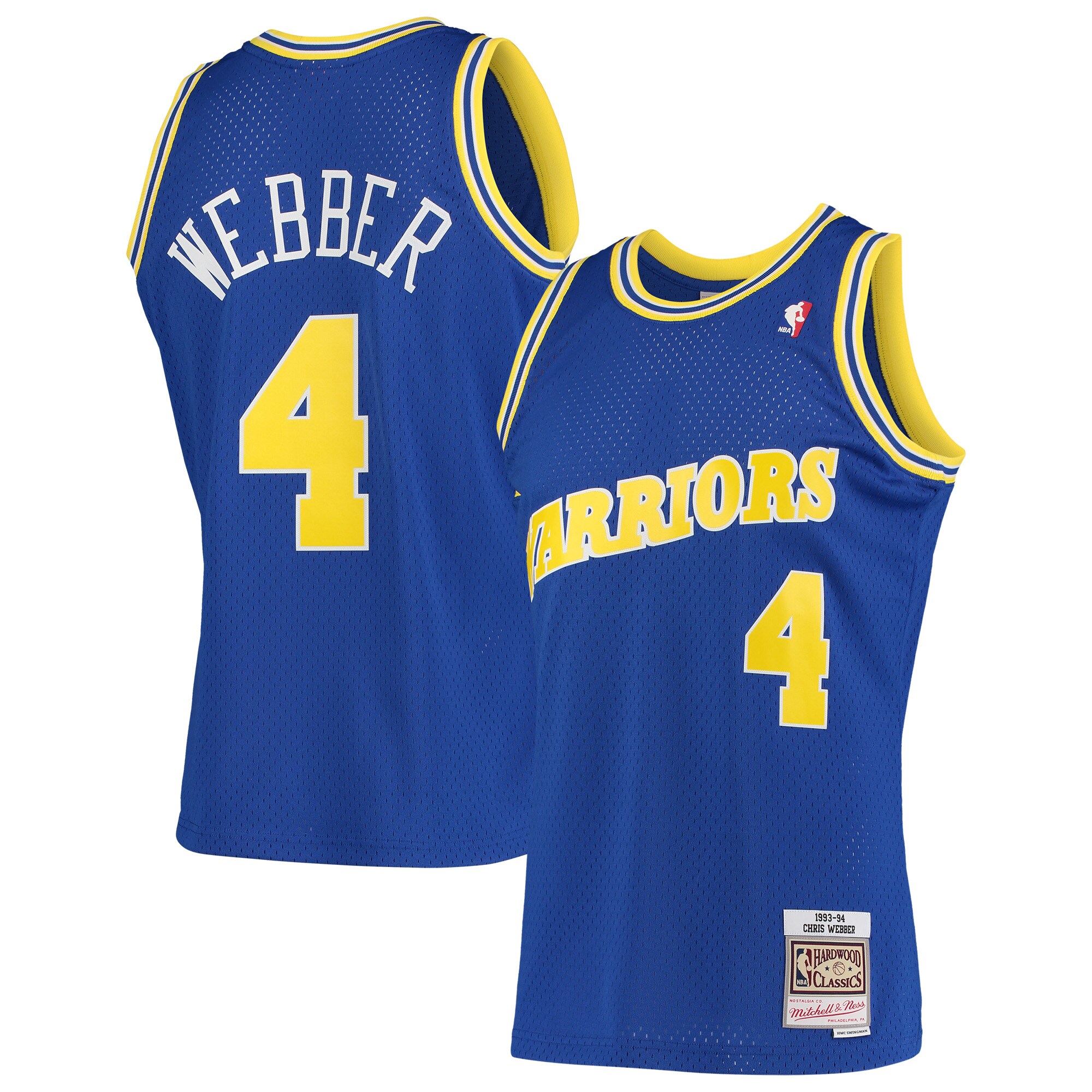 Chris Webber Golden State Warriors Mitchell & Ness 1993\/94 Hardwood Classics Swingman Jersey - Royal