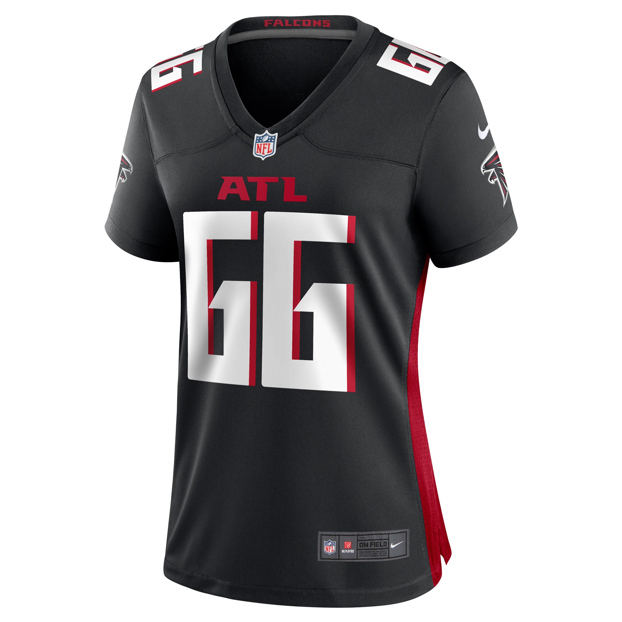 Joshua Miles Atlanta Falcons  Women's  Game Jersey -  Black