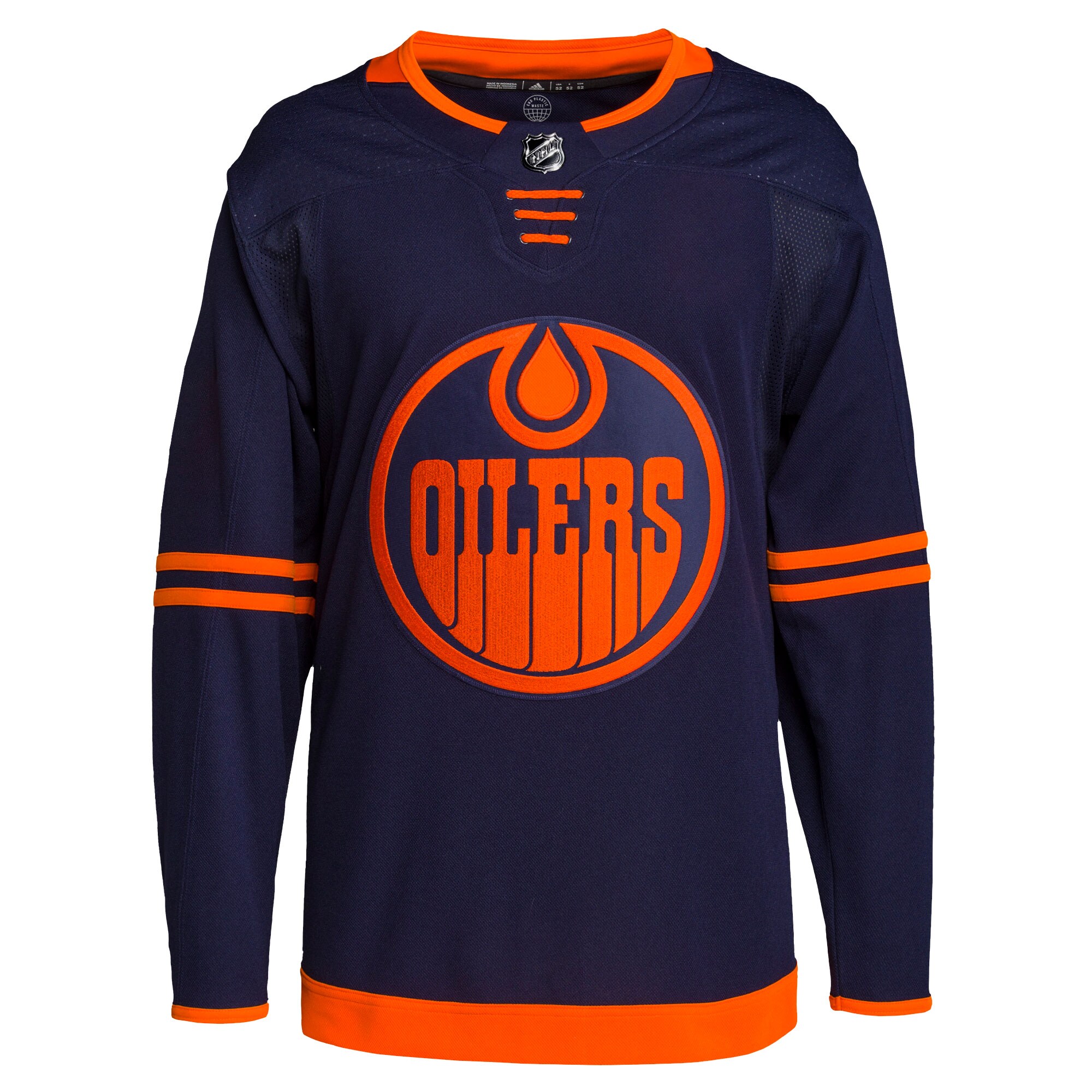 Edmonton Oilers adidas Men's Alternate Primegreen Authentic Blank Jersey - Navy