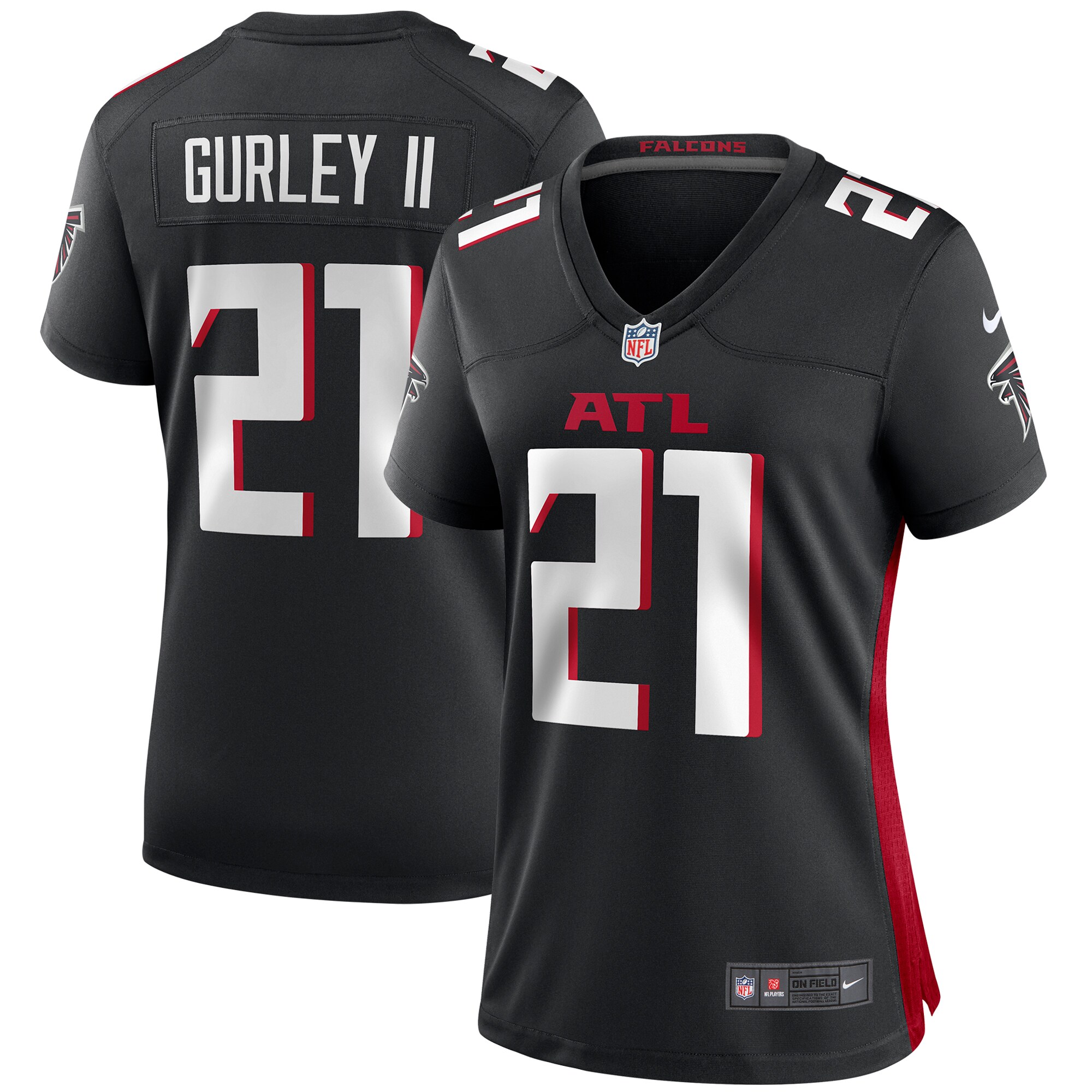 Todd Gurley II Atlanta Falcons  Women's Player Game Jersey - Black