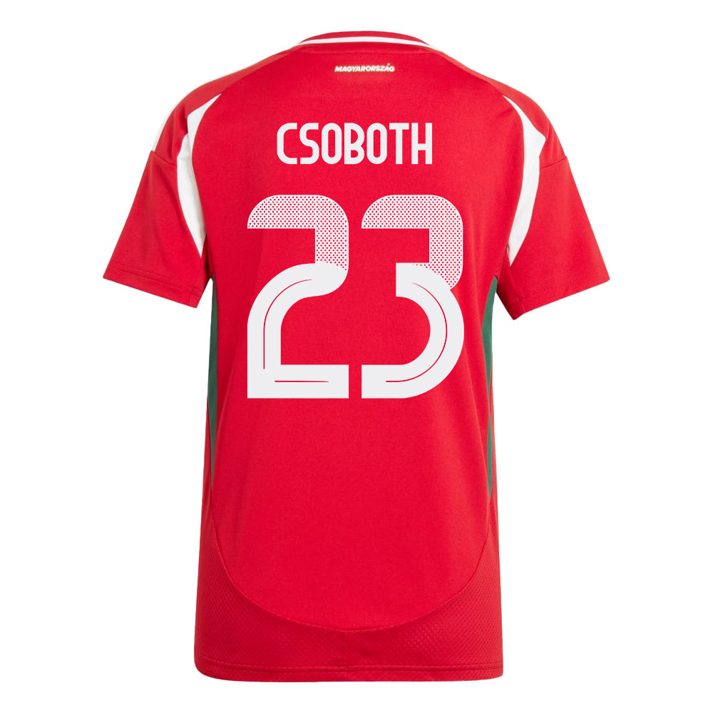 Kevin Csoboth 23 Hungary National Team 2024/25 Home WOMEN Jersey - Red