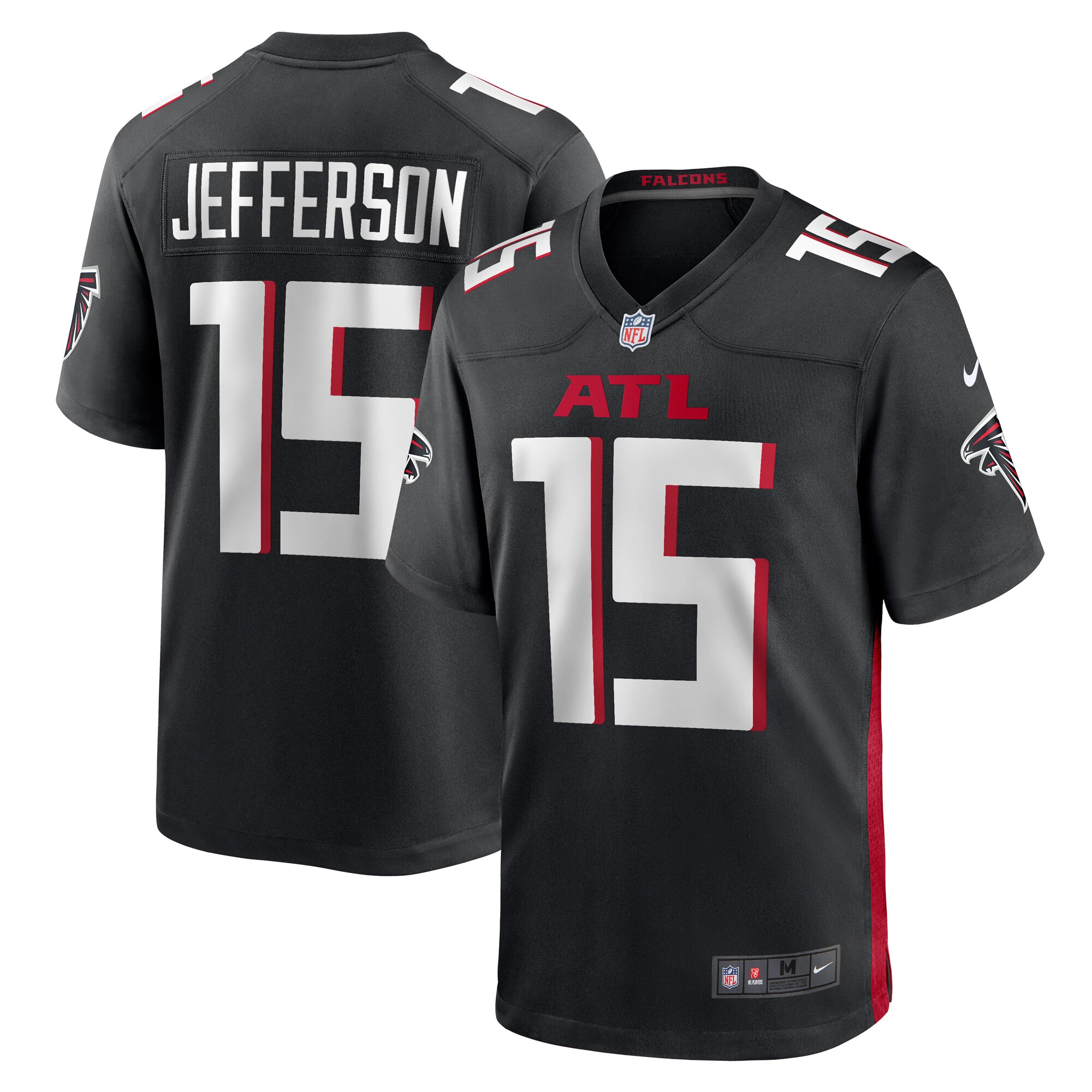 Van Jefferson Atlanta Falcons   Game Jersey -  Black