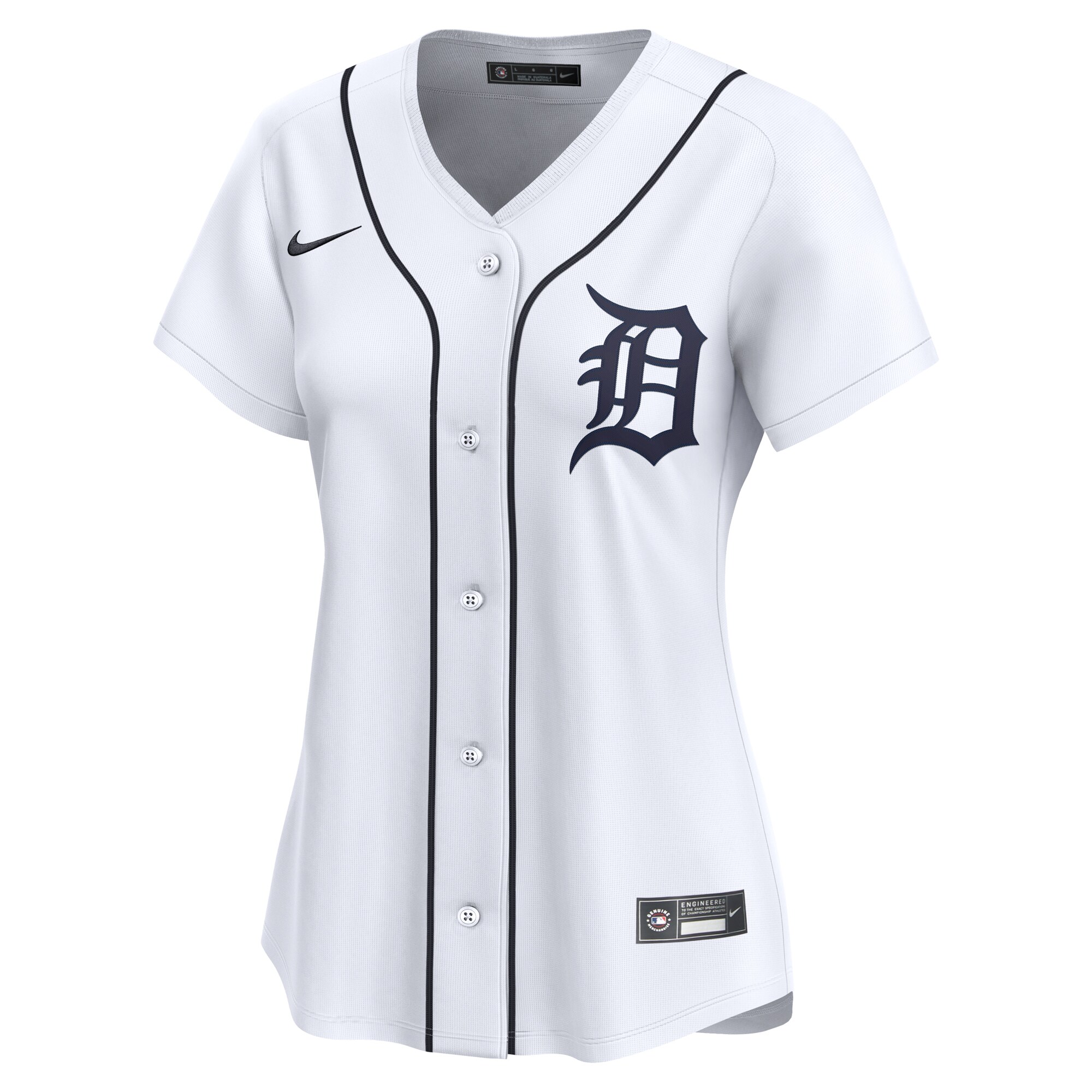 Detroit Tigers  Women's #1 Mom Home Limited Jersey - White
