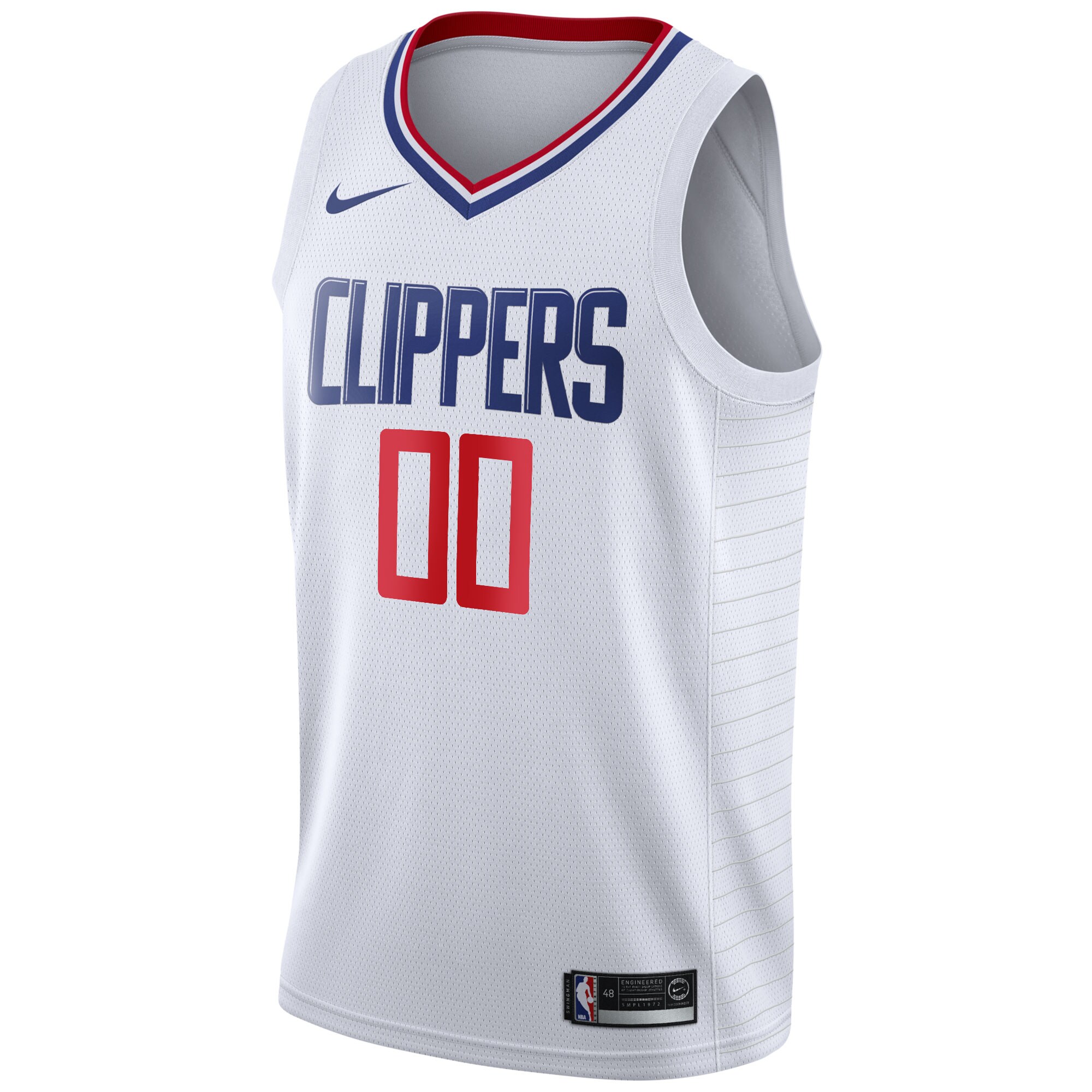 LA Clippers  2020\/21 Swingman Custom Jersey - Association Edition - White