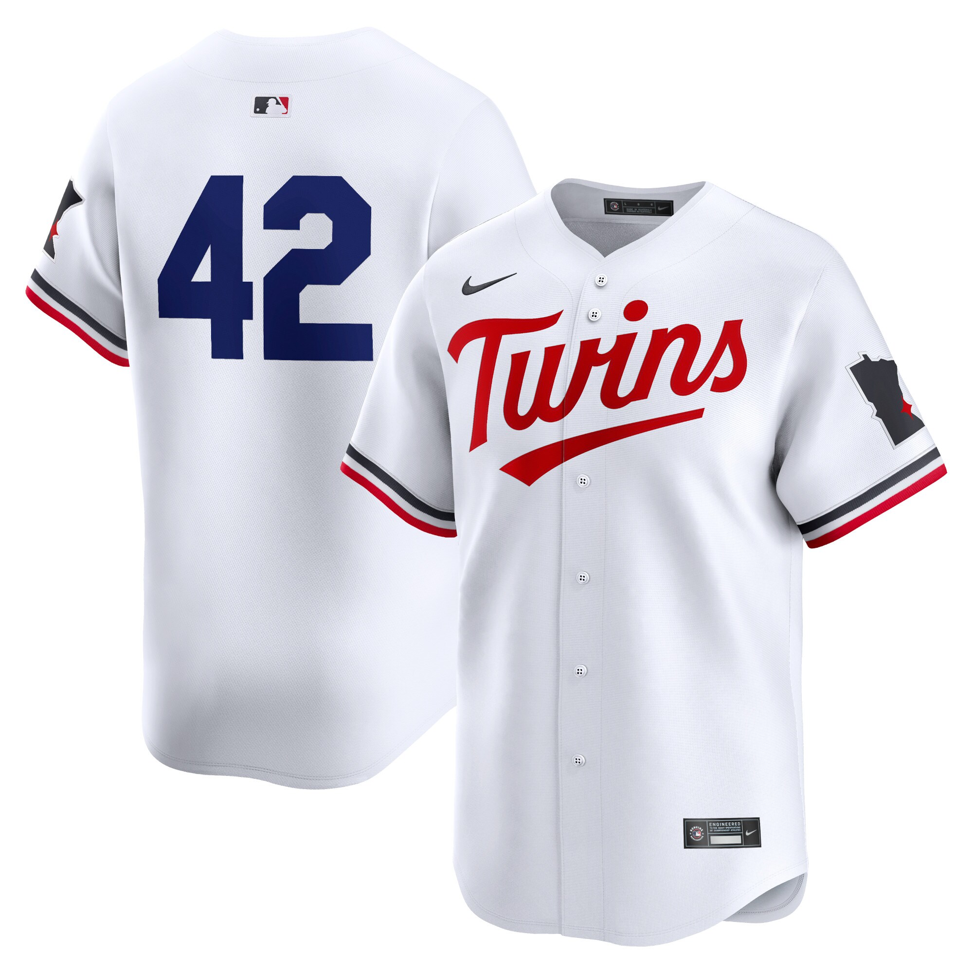 Minnesota Twins  2024 Jackie Robinson Day Home Limited Jersey\u00c2\u00a0\u00e2\u20ac\u201c White