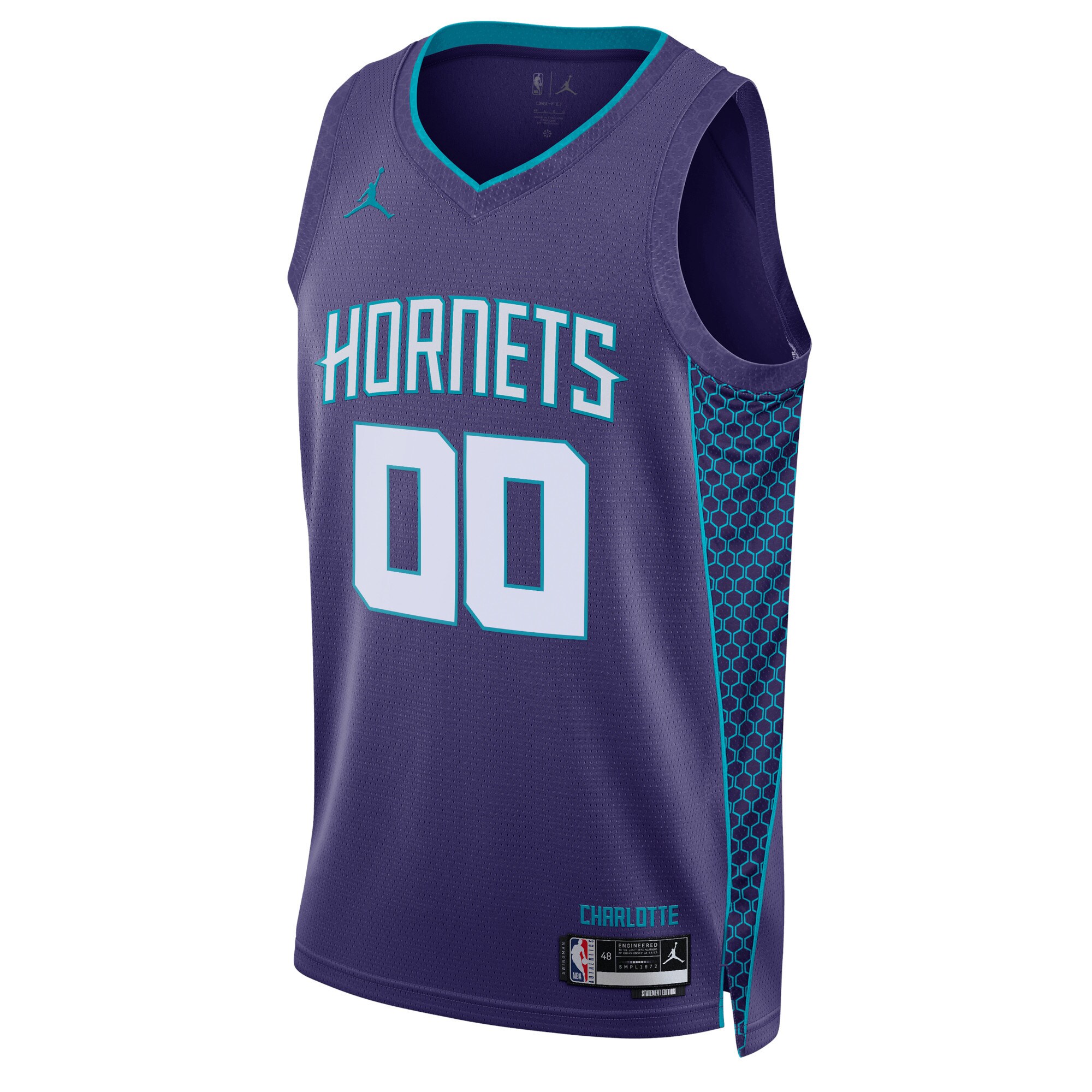 Charlotte Hornets Jordan Brand Unisex 2022\/23 Swingman Custom Jersey - Statement Edition - Teal