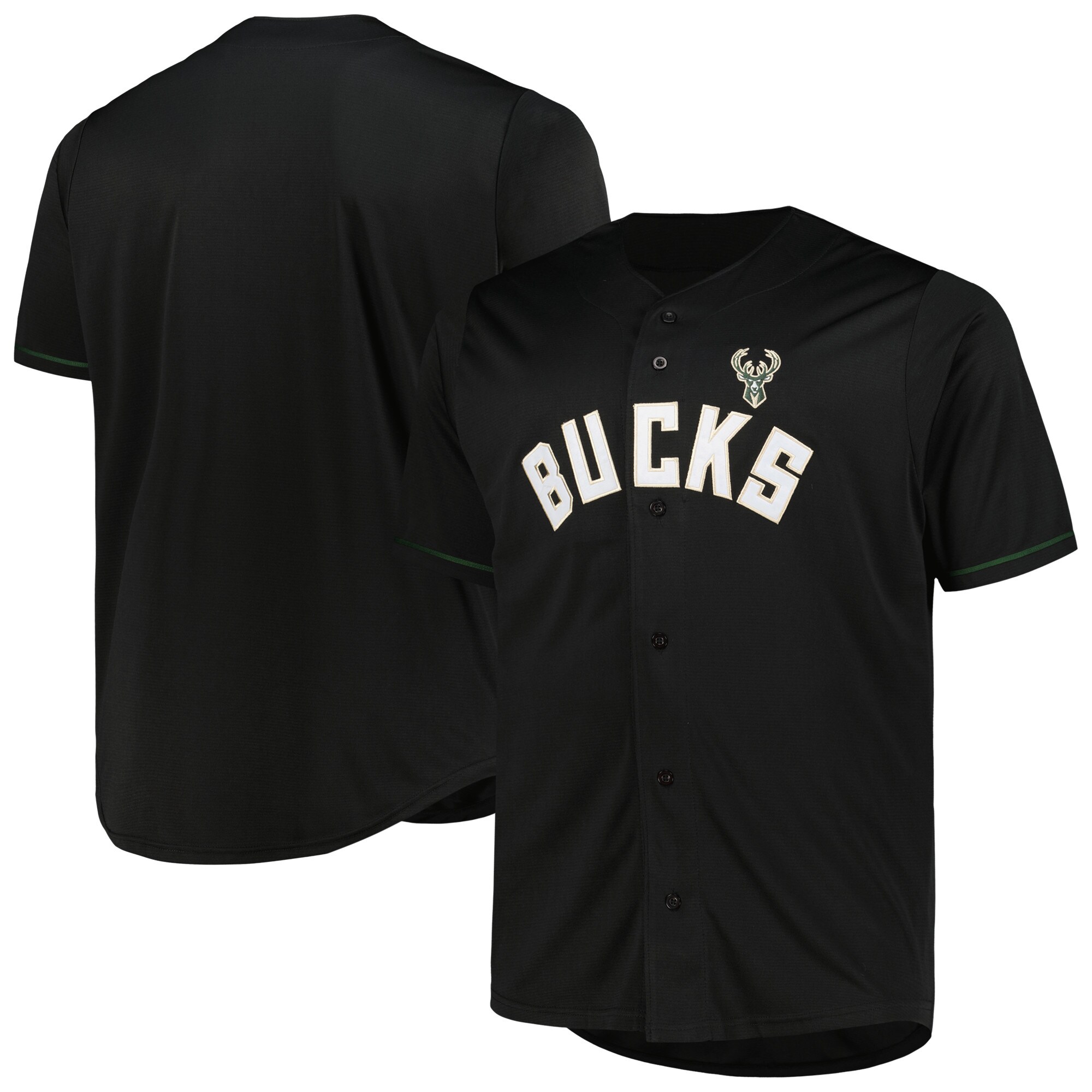 Milwaukee Bucks Profile Big & Tall Pop Jersey - Black