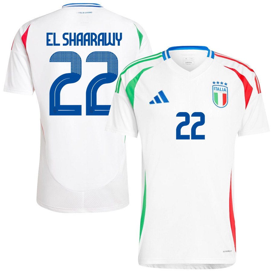 Stephan El Shaarawy 22 Italy National Team 2024/25 Away Men Jersey - White