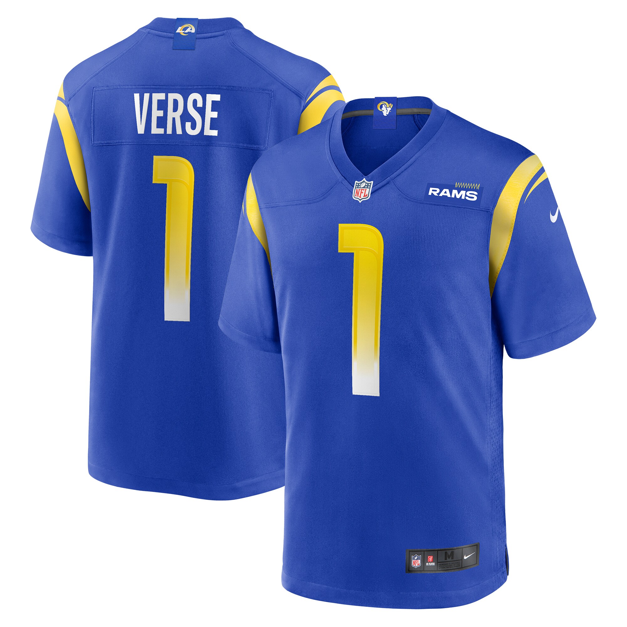 Jared Verse Los Angeles Rams  2024 NFL Draft First Round Pick Player Game Jersey - Royal
