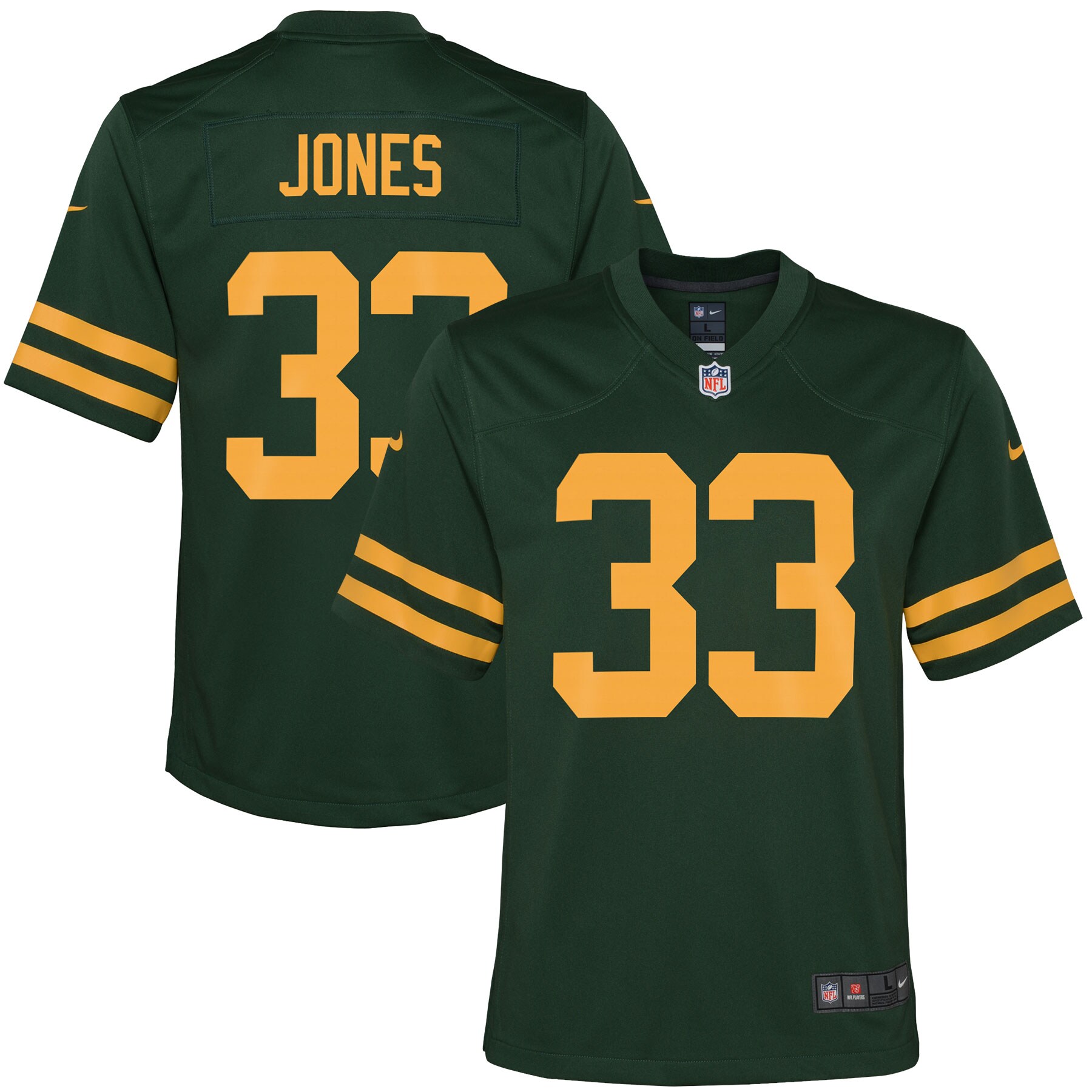 Aaron Jones Green Bay Packers  Youth Game Jersey - Green