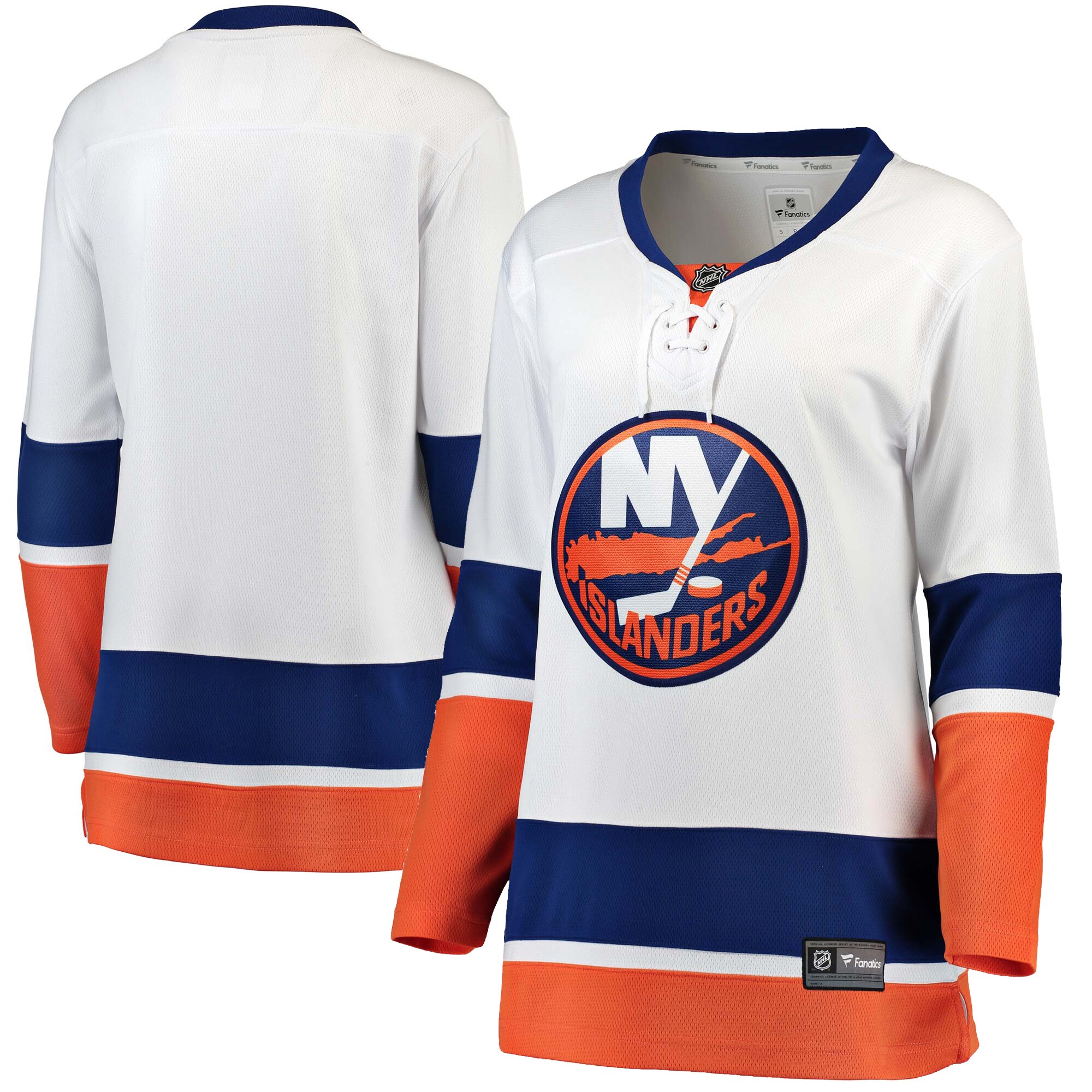 New York Islanders Fanatics Women's Away Breakaway Jersey - White