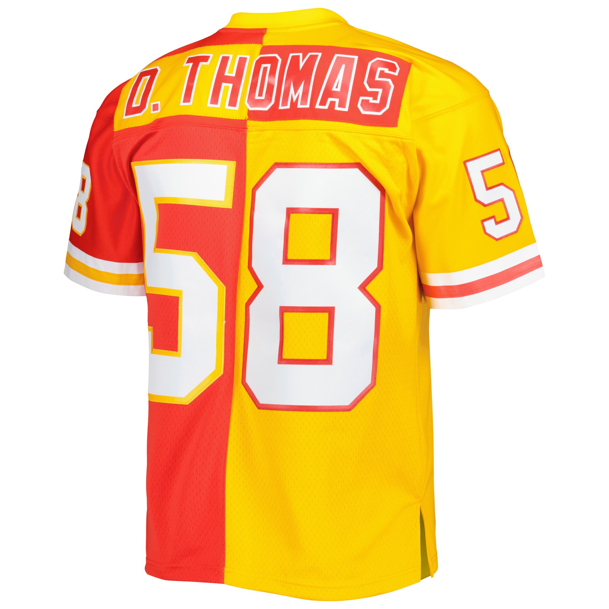 Derrick Thomas Kansas City Chiefs Mitchell & Ness 1994 Split Legacy Replica Jersey - Red\/Gold