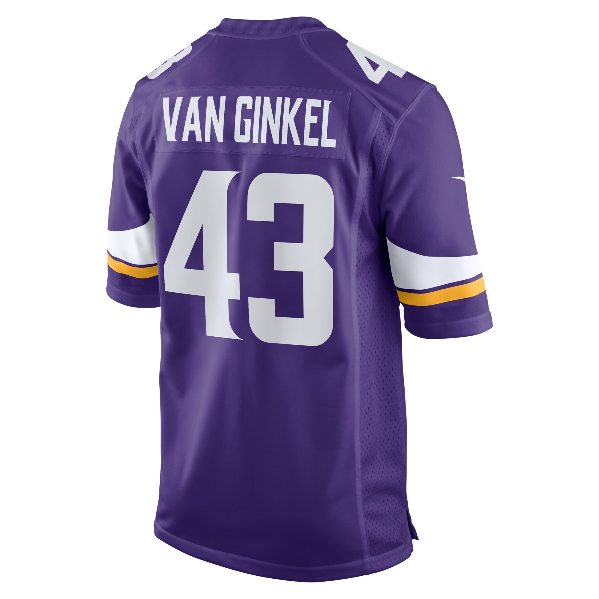 Andrew Van Ginkel Minnesota Vikings  Team Game Jersey -  Purple