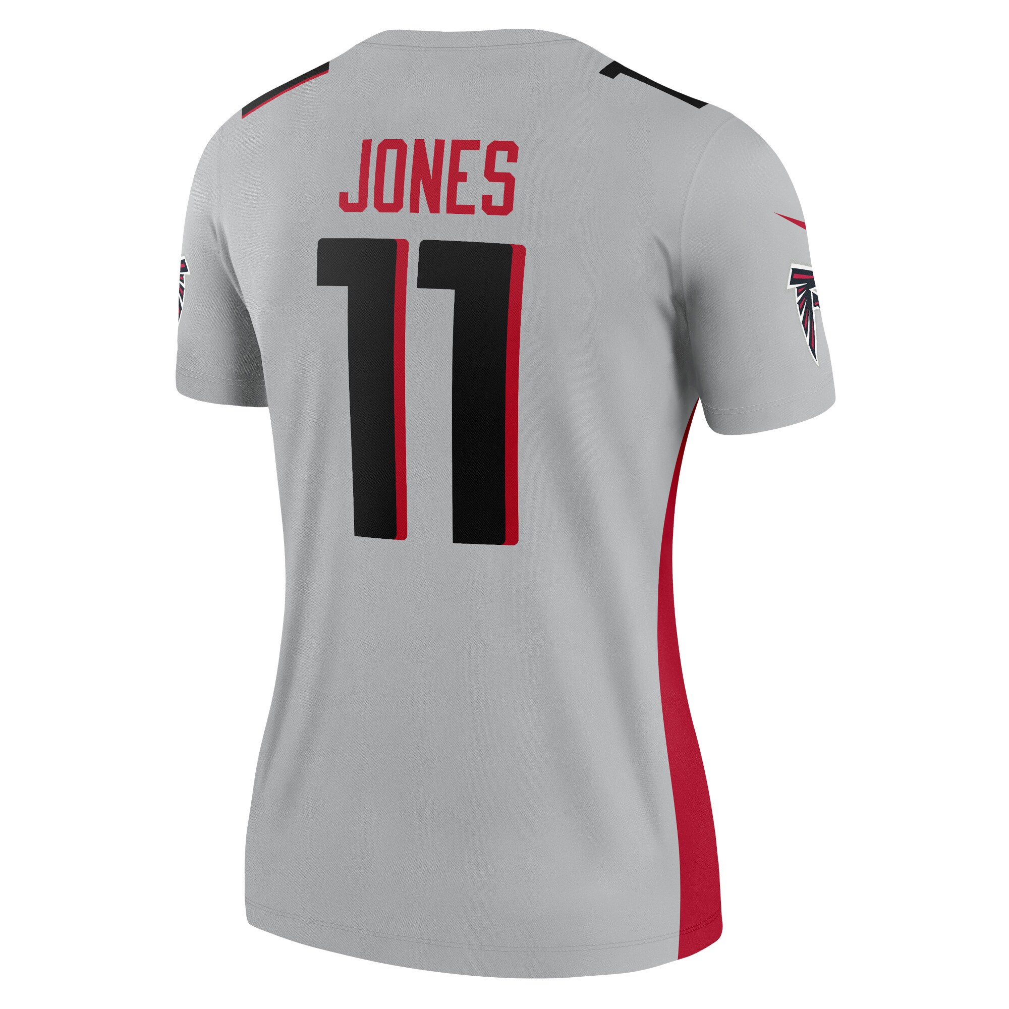 Julio Jones Atlanta Falcons  Women's Inverted Legend Jersey - Silver