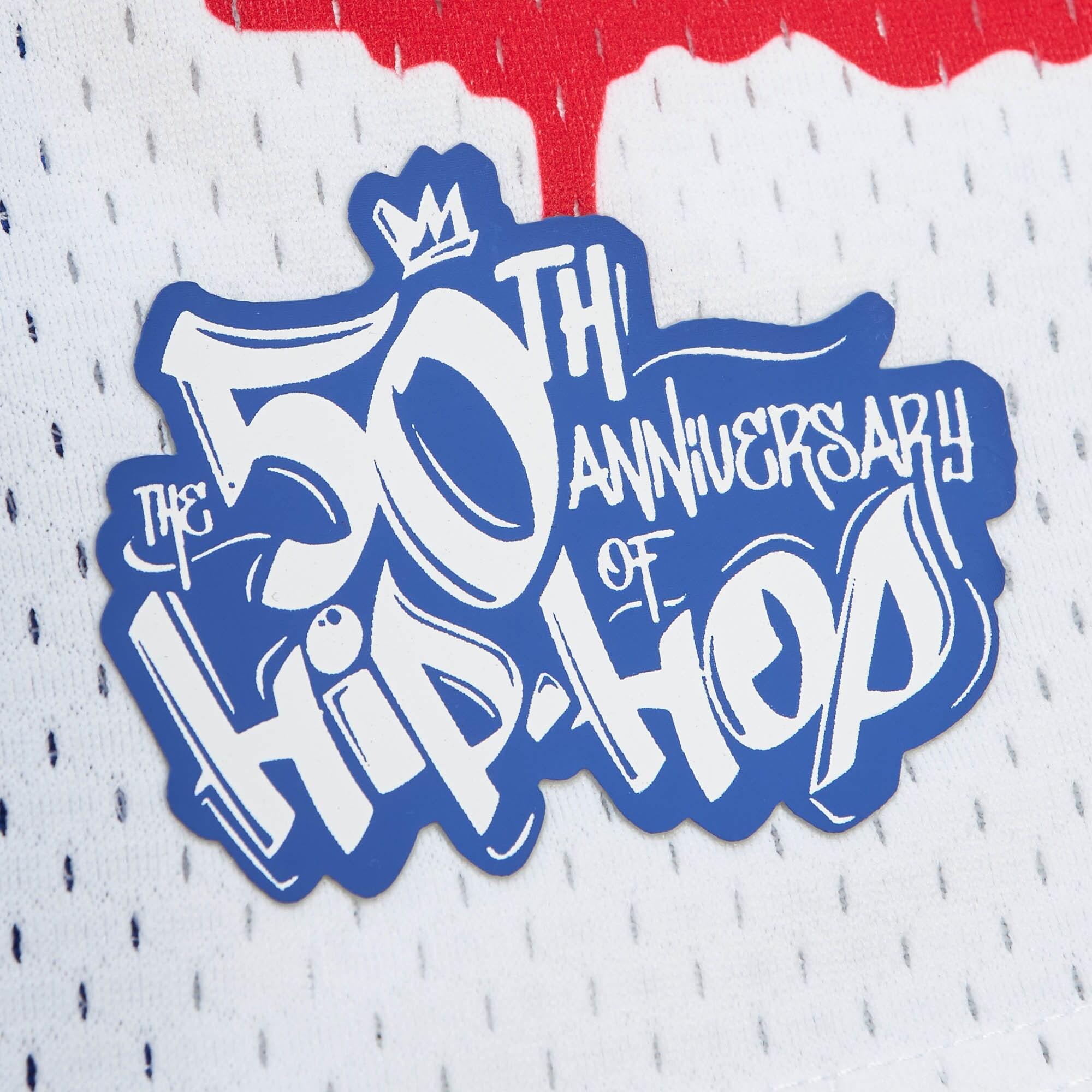 Detroit Pistons Mitchell & Ness x Tats Cru Hardwood Classics Fashion Jersey - White