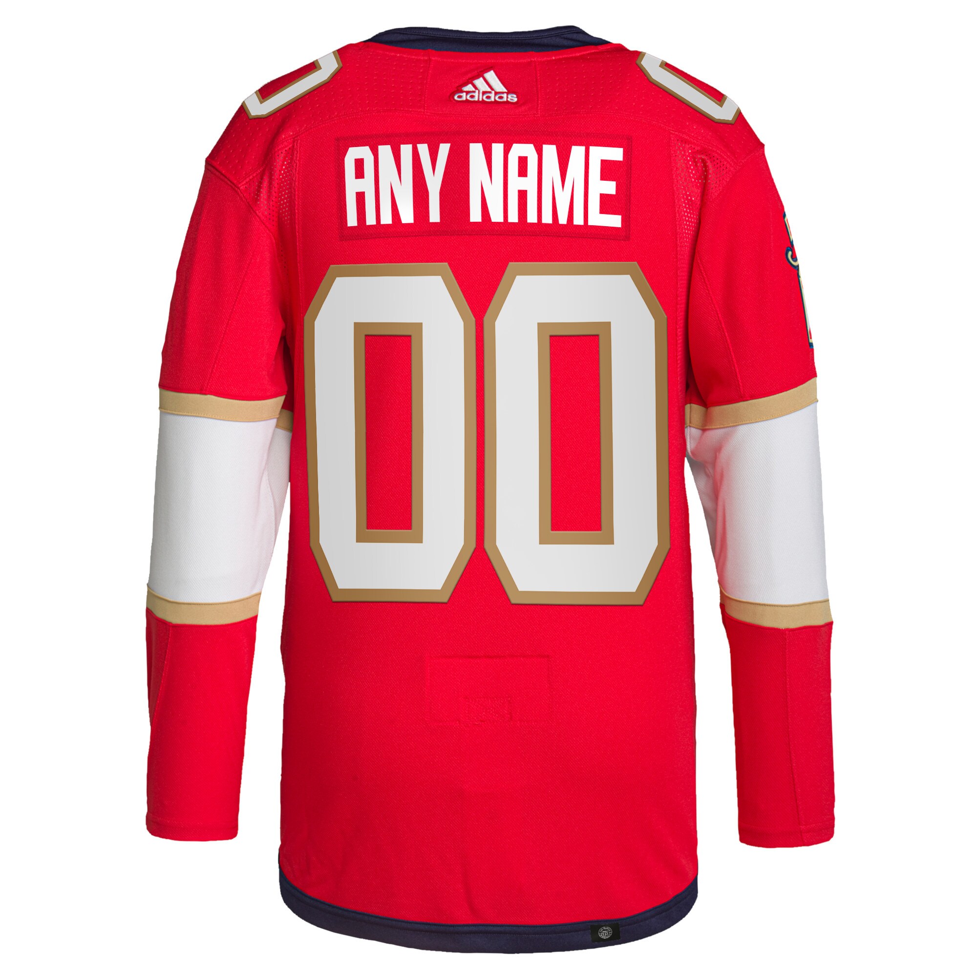 Florida Panthers adidas  Home  Primegreen Authentic Custom Jersey - Red