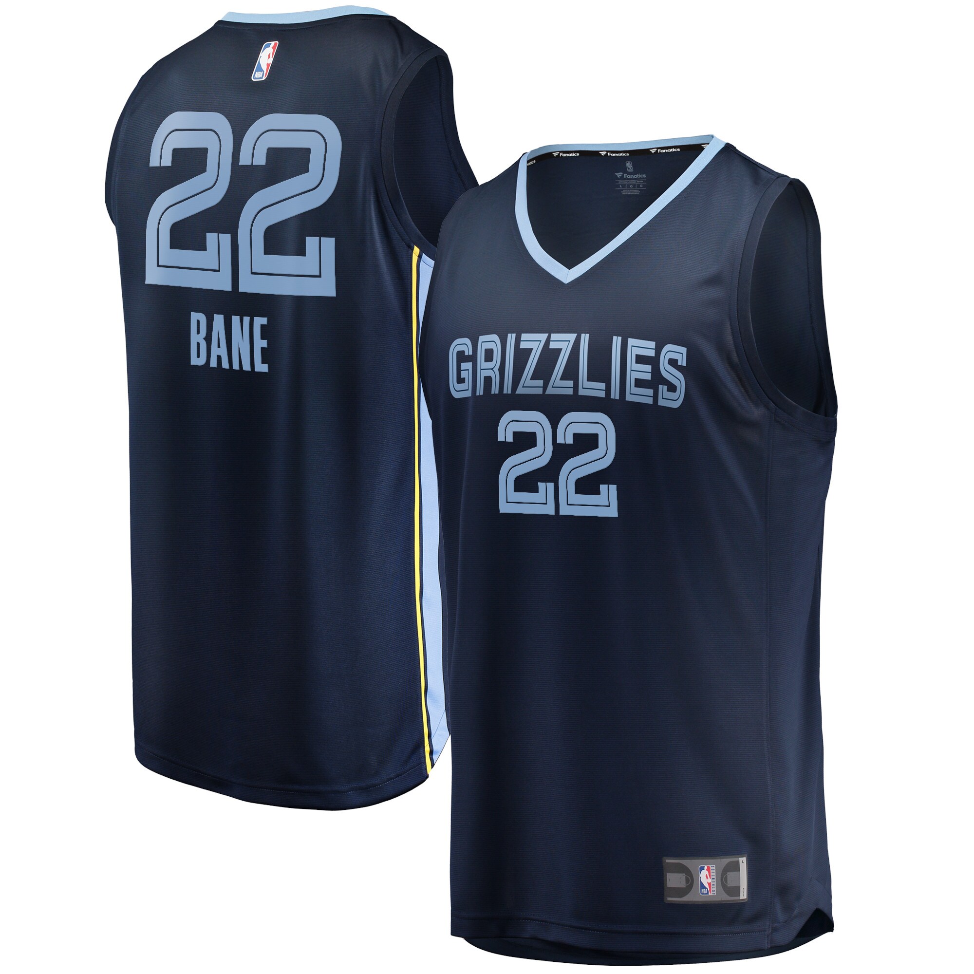Desmond Bane Memphis Grizzlies Fanatics Fast Break Replica Jersey - Icon Edition - Navy