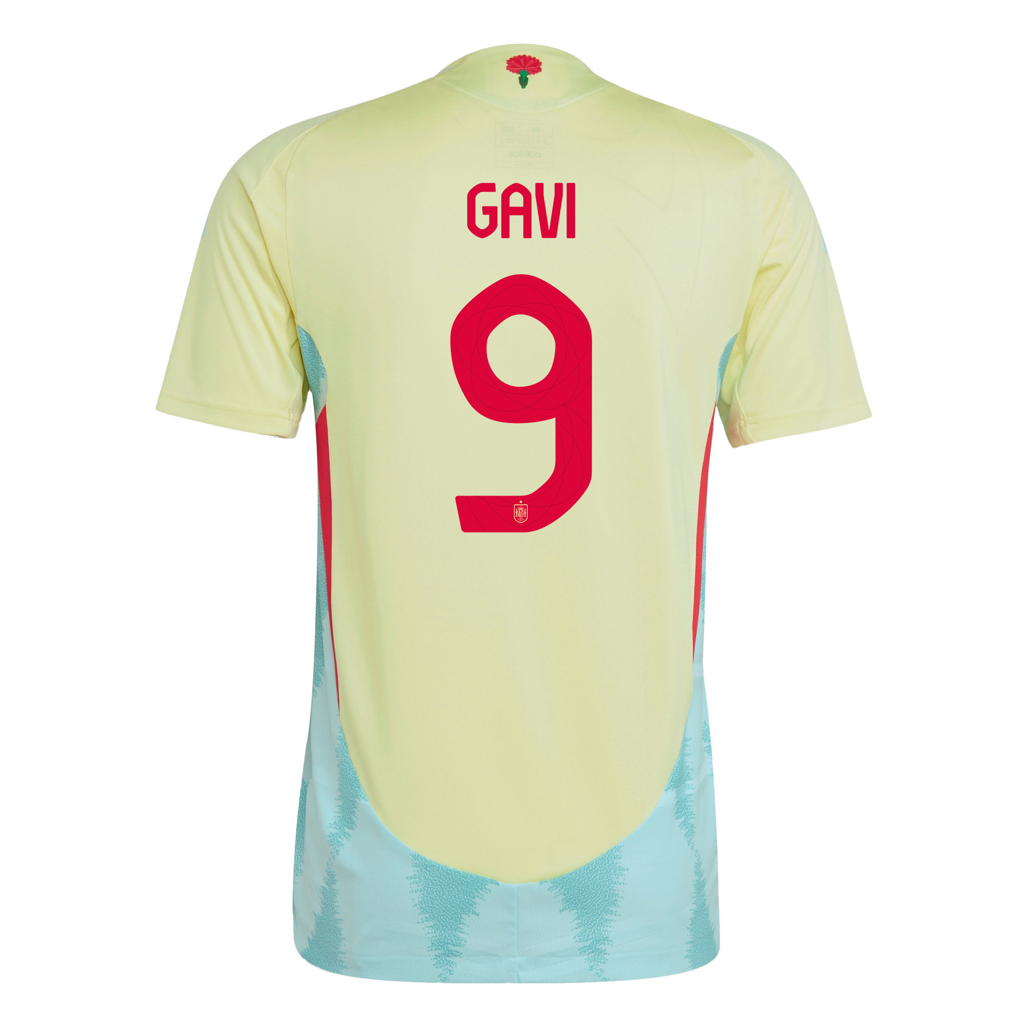 Gavi 9 Spain National Team 2024 Away Men Jersey - Yellow