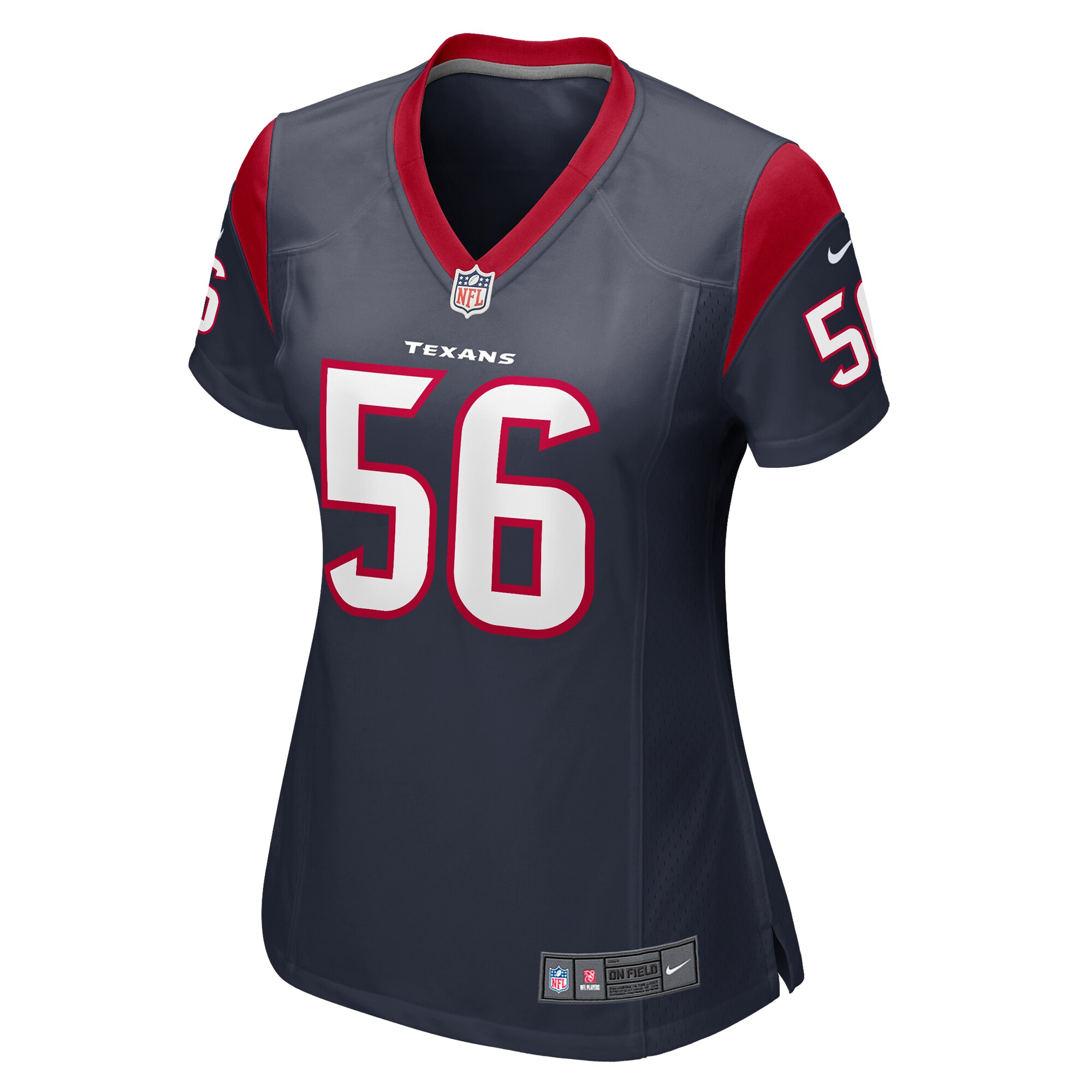 Kerry Hyder Jr. Houston Texans  Women's  Game Jersey -  Navy